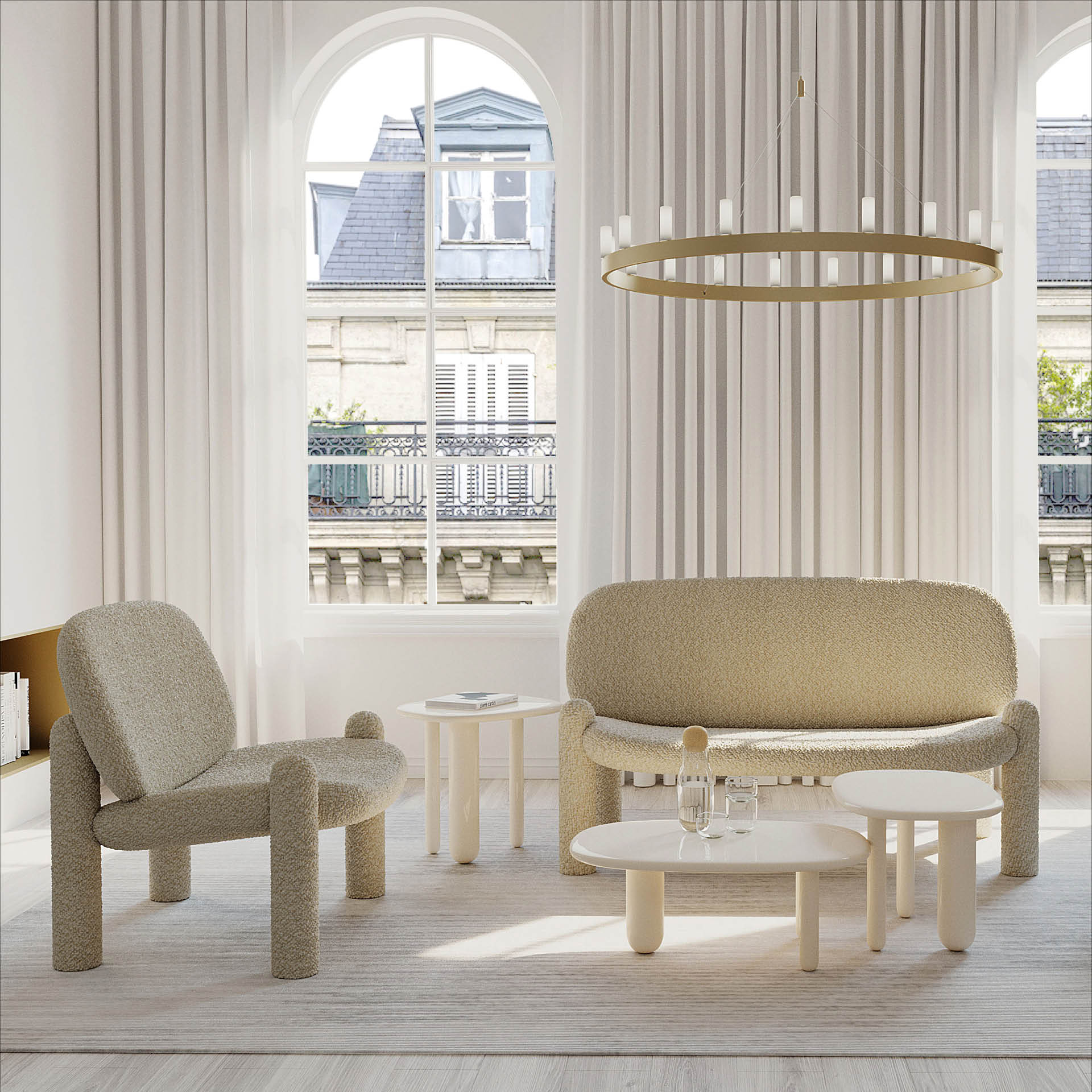 Brown tottori coffee table