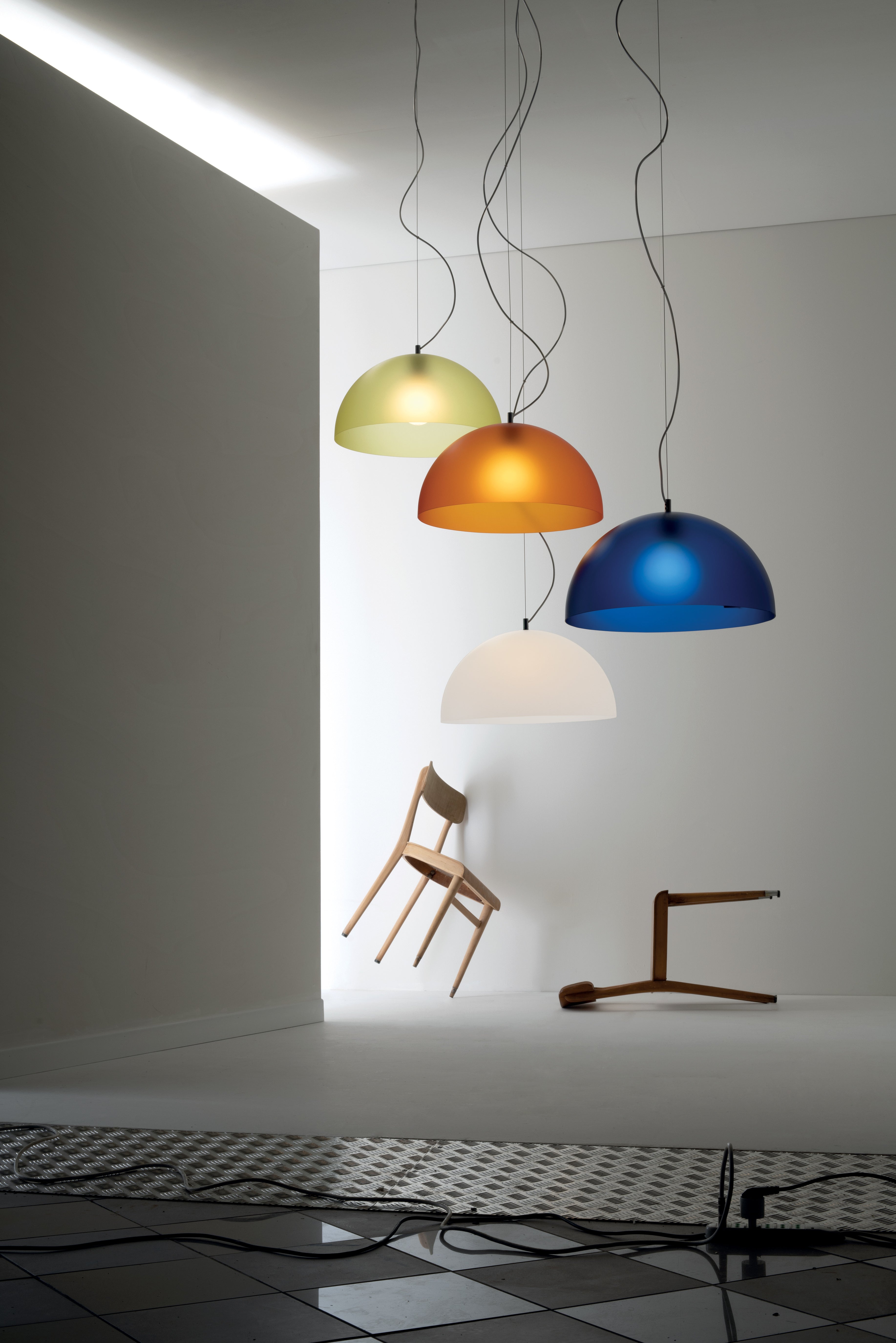 BUBBLES Pendant Lamp in Orange