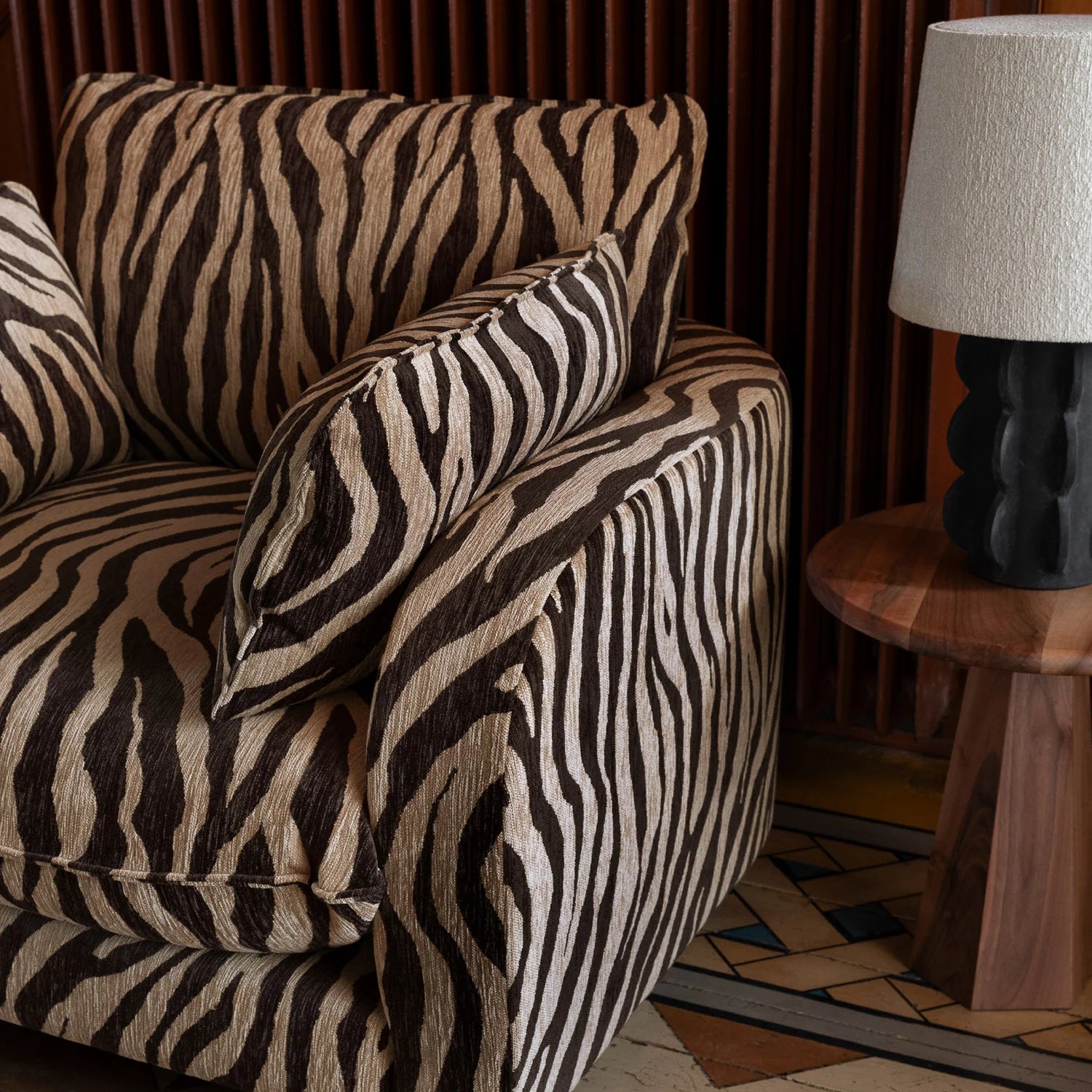Křeslo MILES zebra