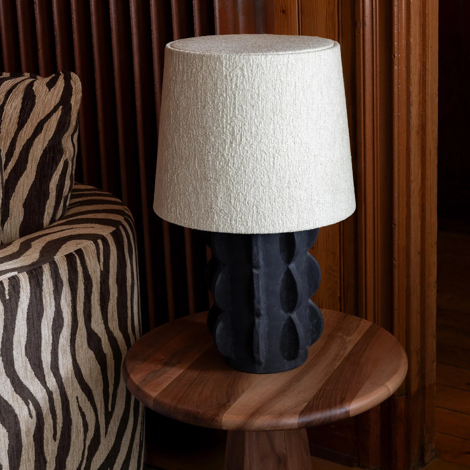 ACISSIMO table lamp black ceramic
