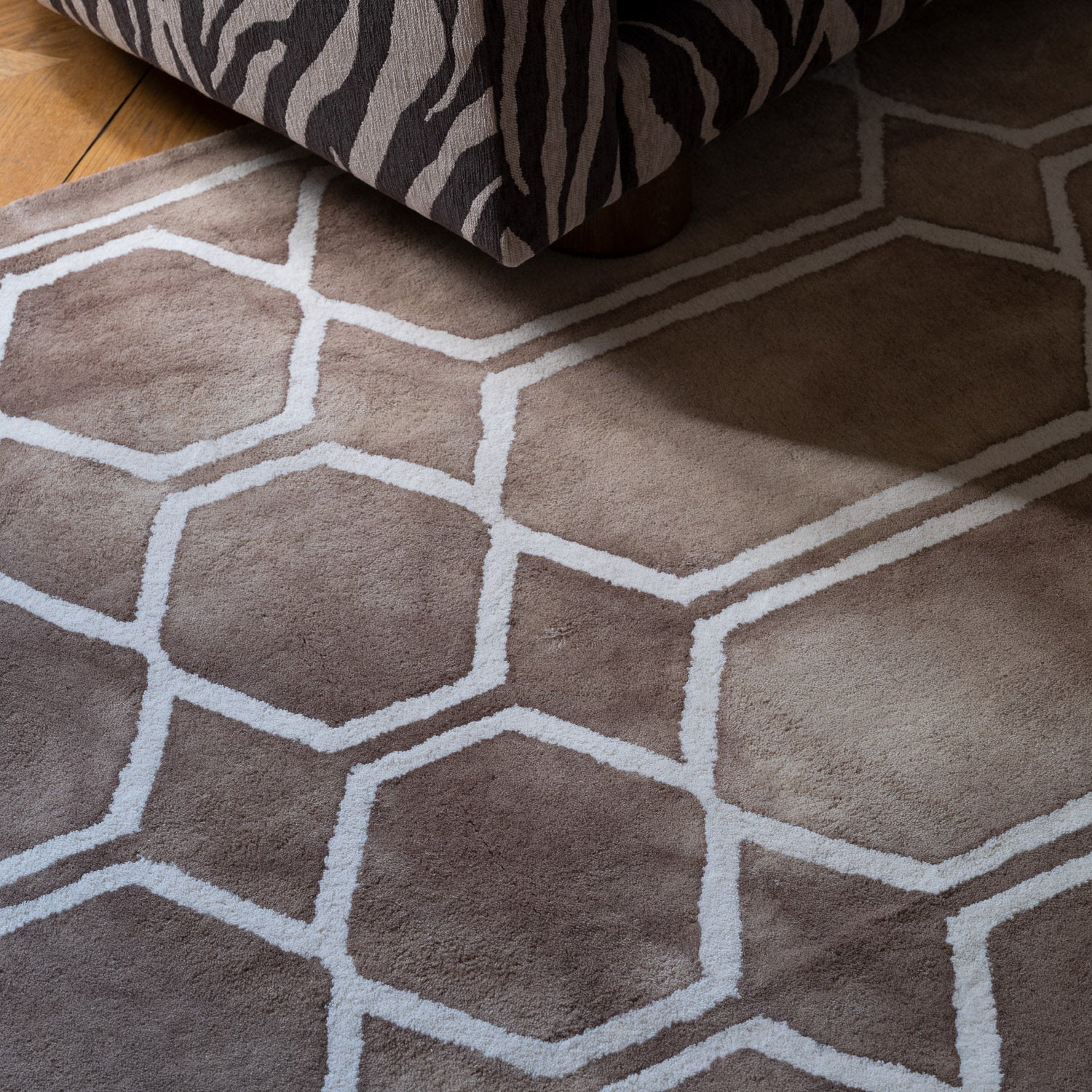 Beige TIE DYE rug