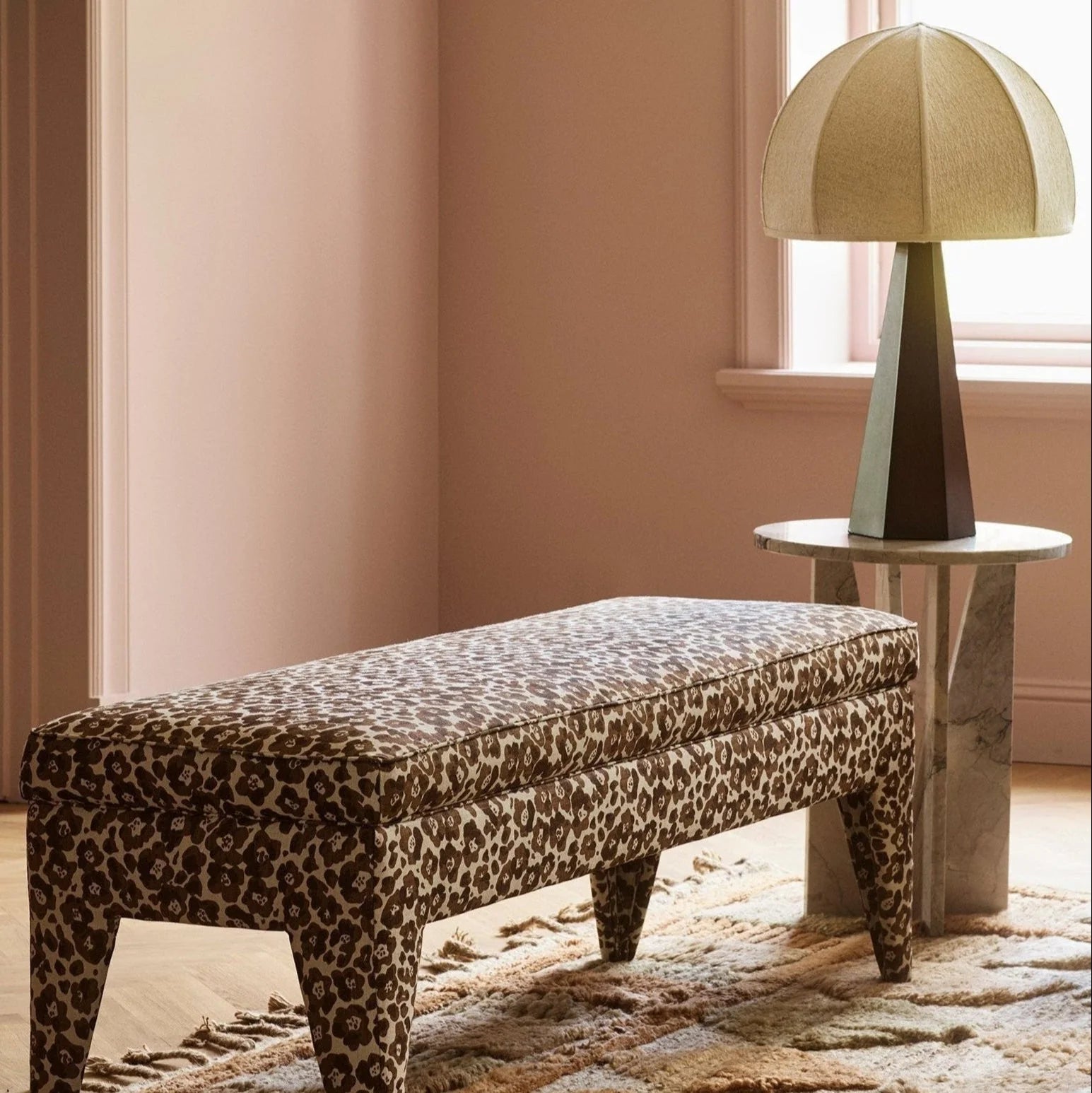 Stolní lampa HEXAGON jasanová dýha