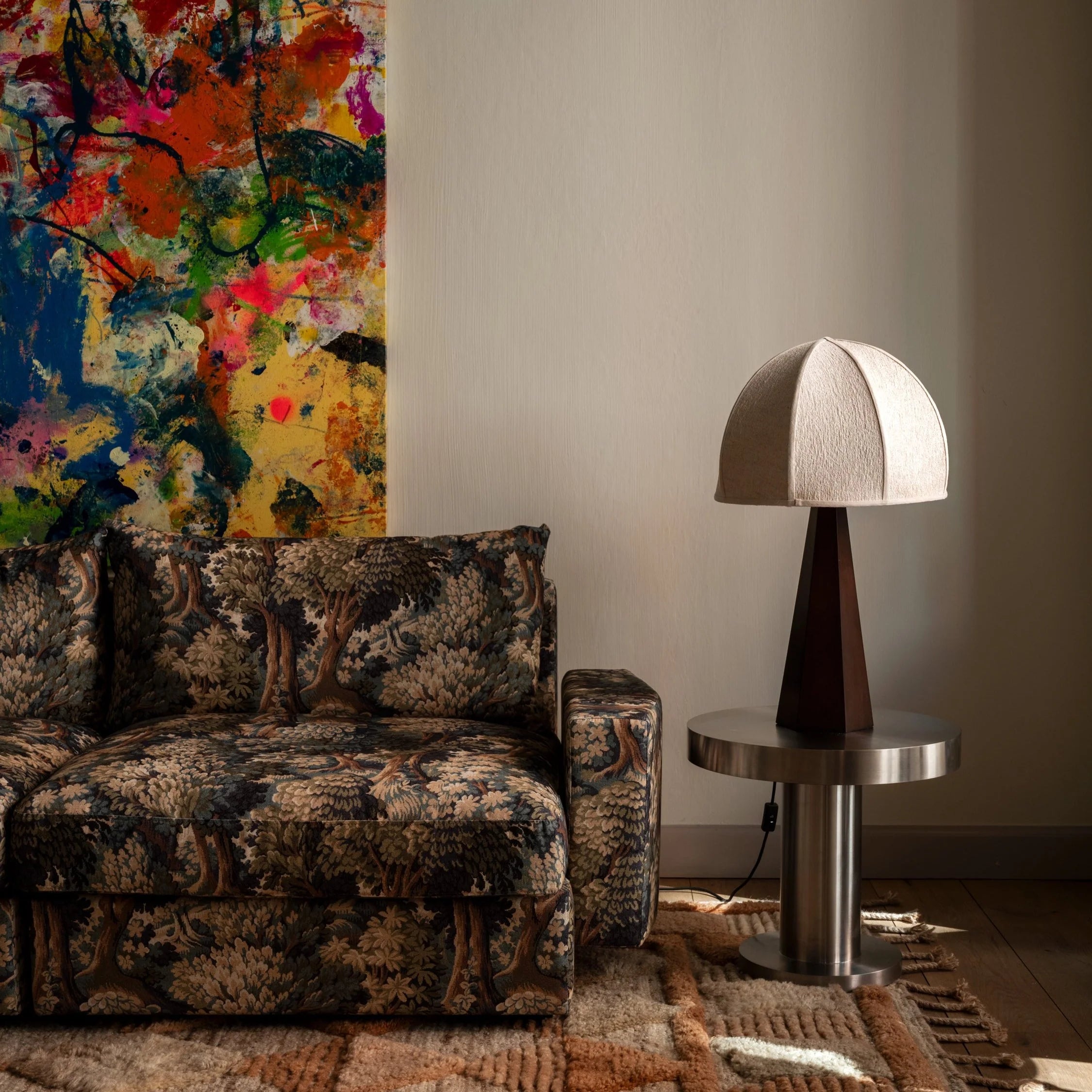 Stolní lampa HEXAGON jasanová dýha