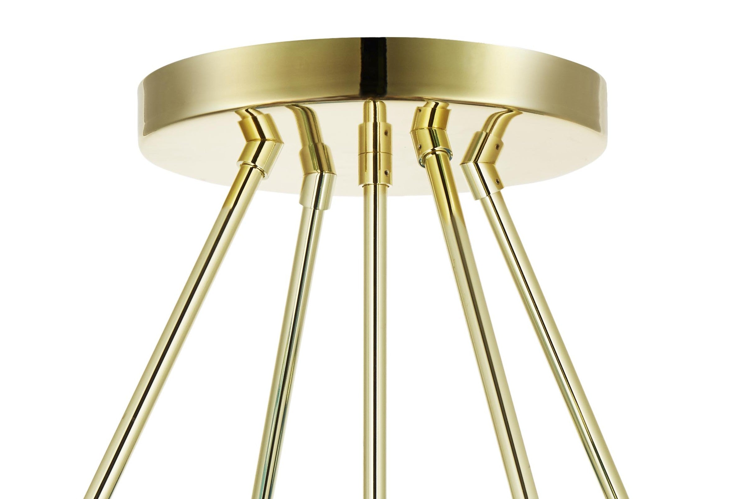 Závěsné svítidlo BALLROOM MOLECULE modré se zlatým povrchem