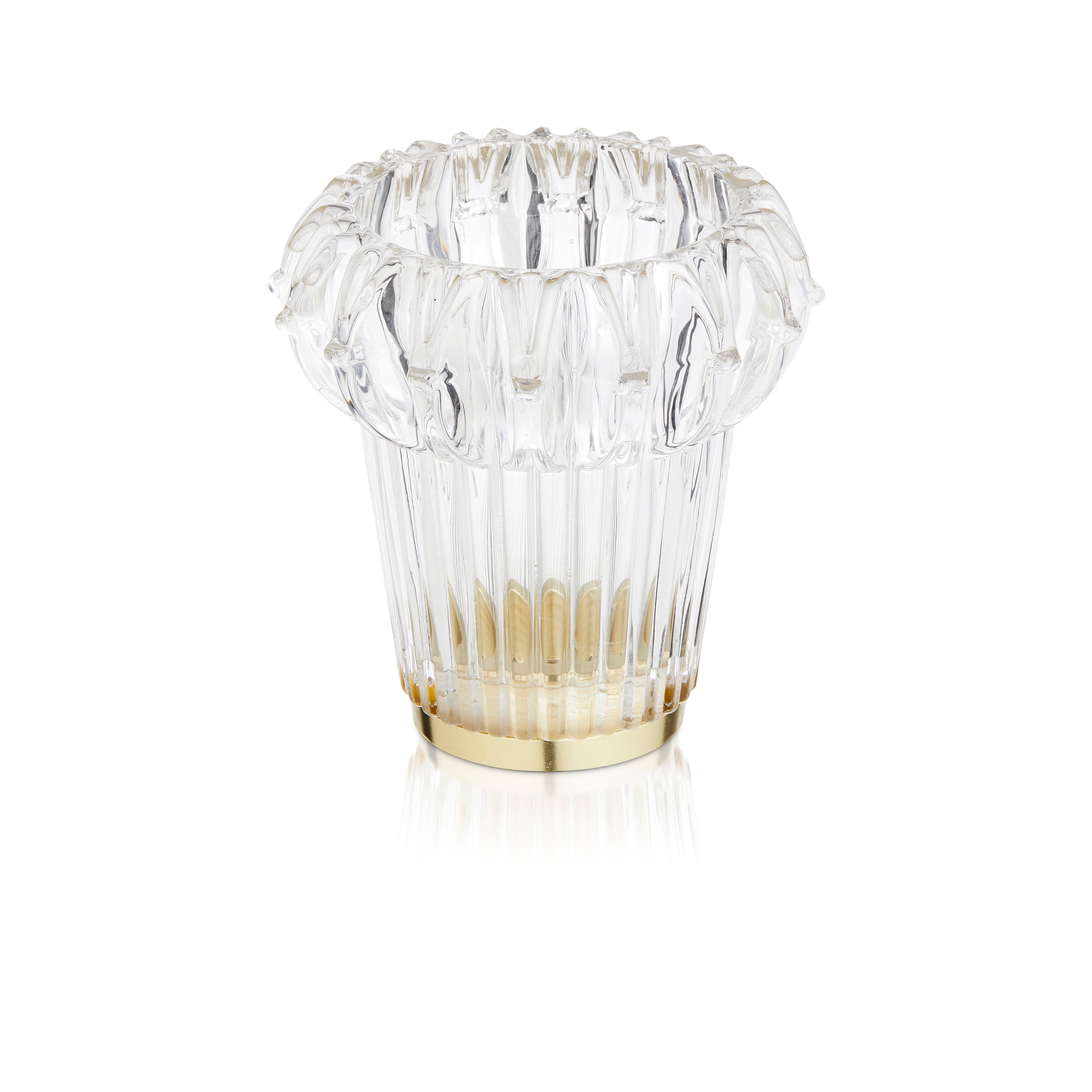 Nástěnné svítidlo NOVÁ VLNA OPTIK růžové sklo