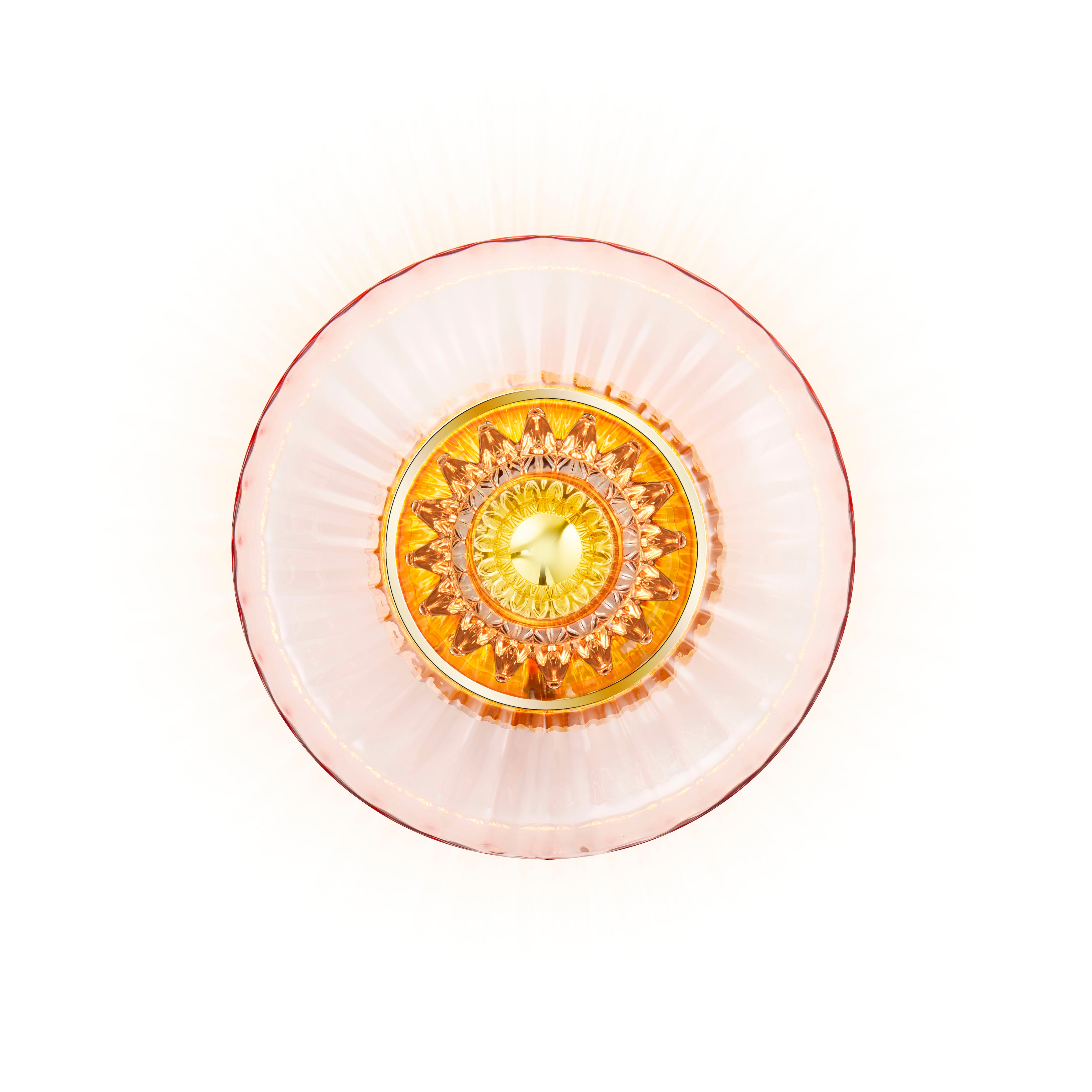 Nástěnné svítidlo NOVÁ VLNA OPTIK růžové sklo