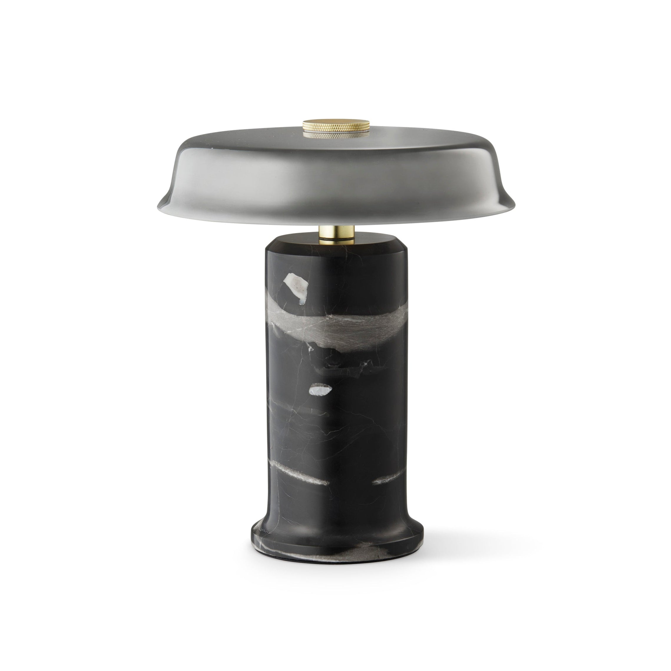 Portable lamp TRIP NO. 2 gray marble with smoky glass