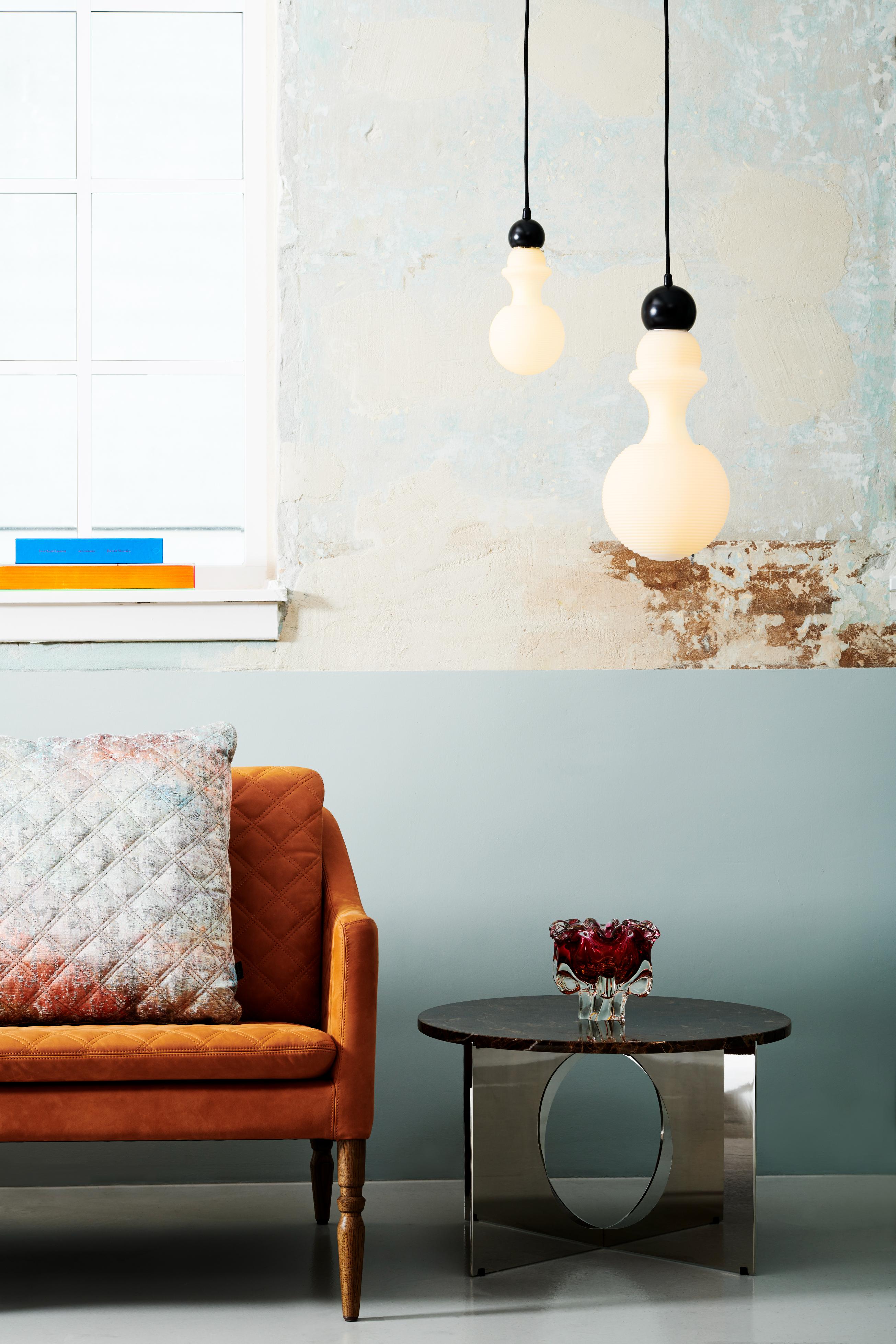 Závěsné svítidlo PARIS 1920 bílé s černým povrchem