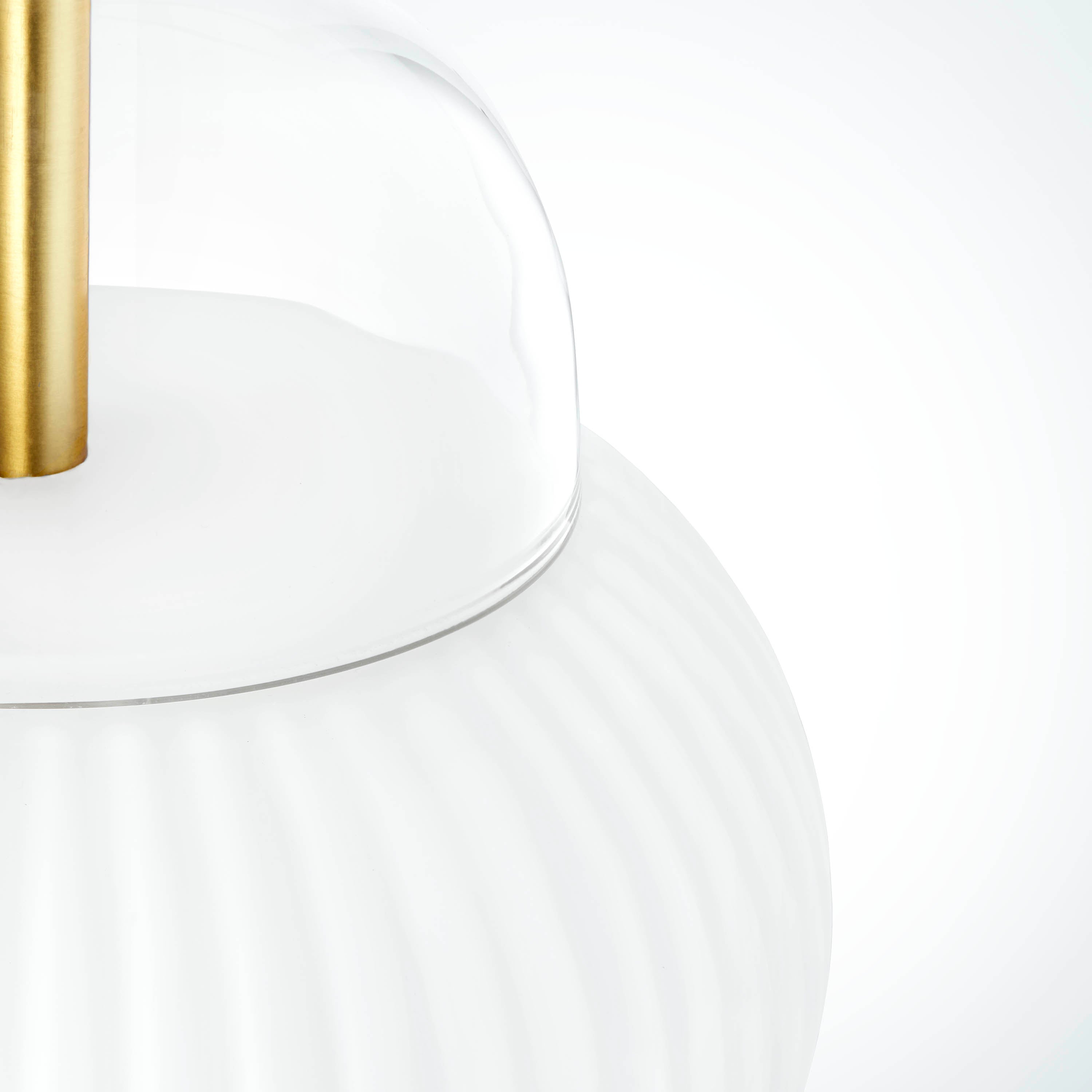 SHAHIN pendant lamp white with gold