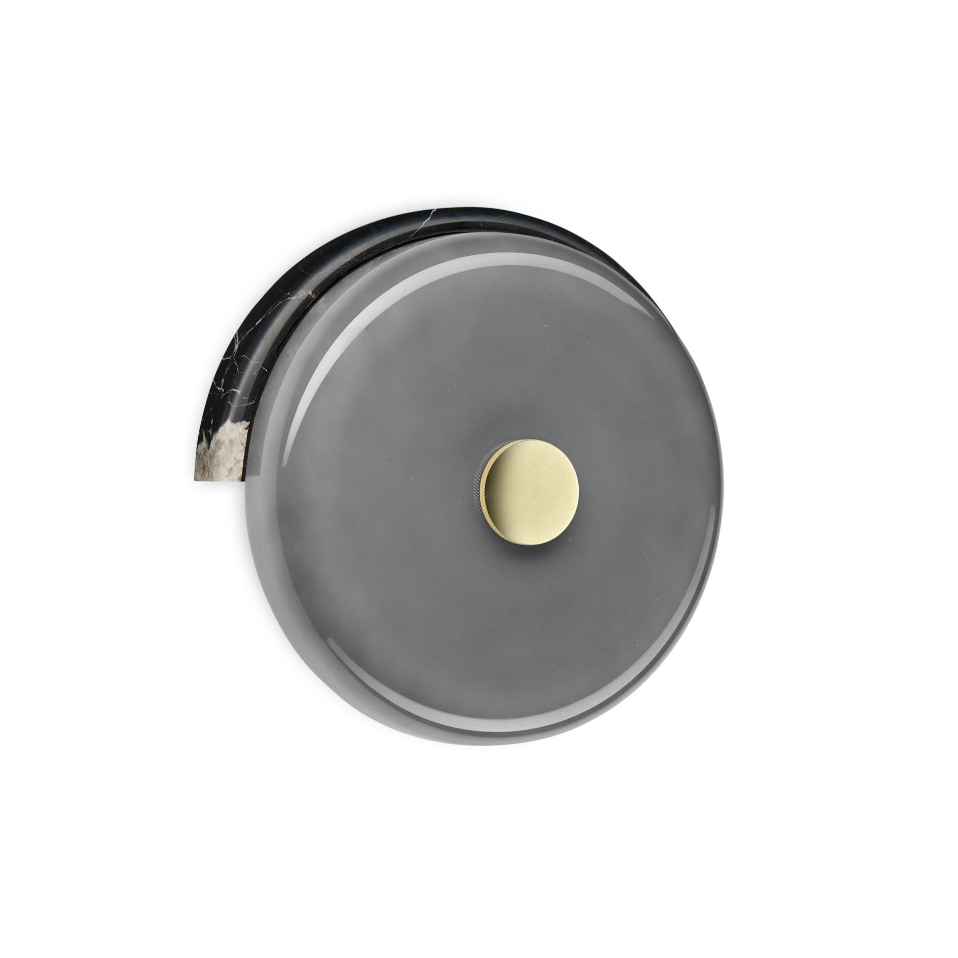 TRIP wall lamp dark gray marble with smoky glass