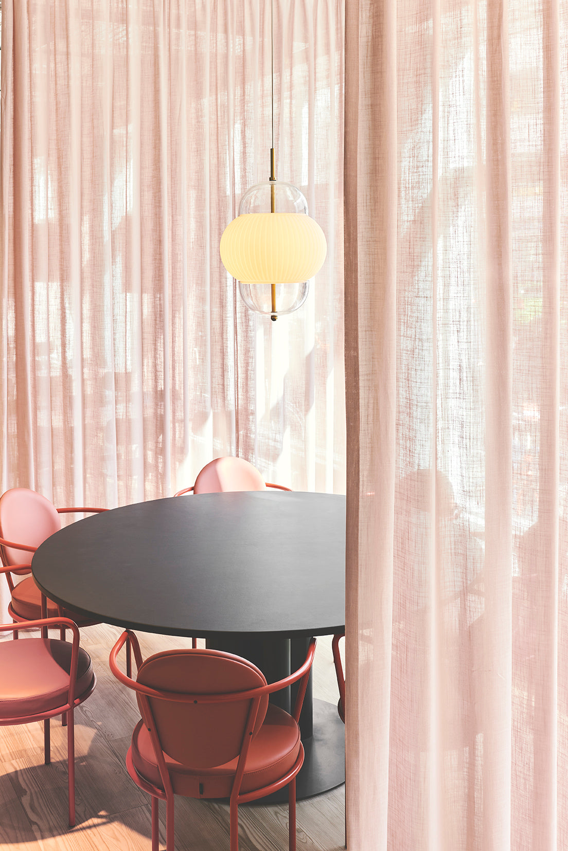 SHAHIN pendant lamp white with gold