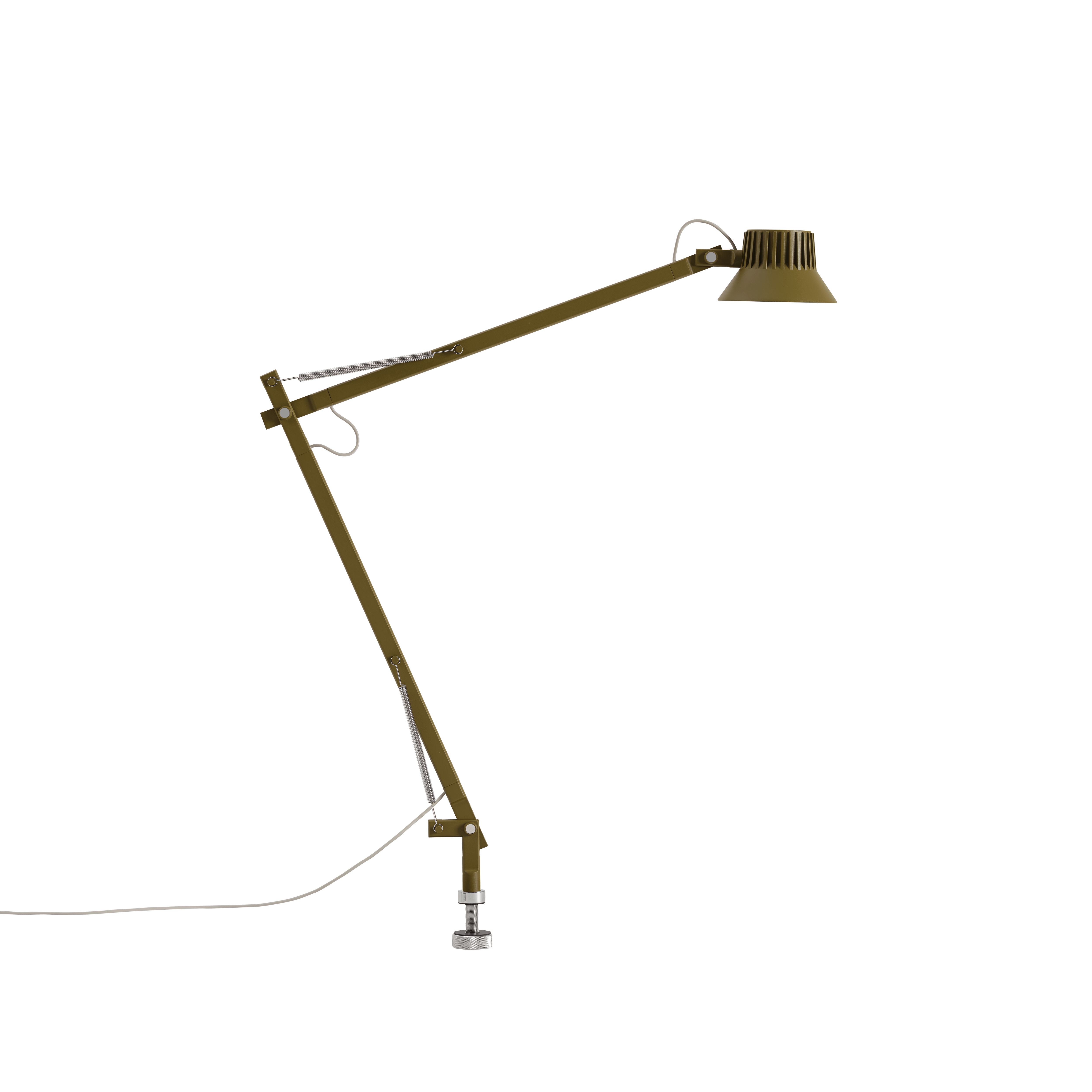 Lampa biurkowa regulowana DEDICATE brązowo-zielony