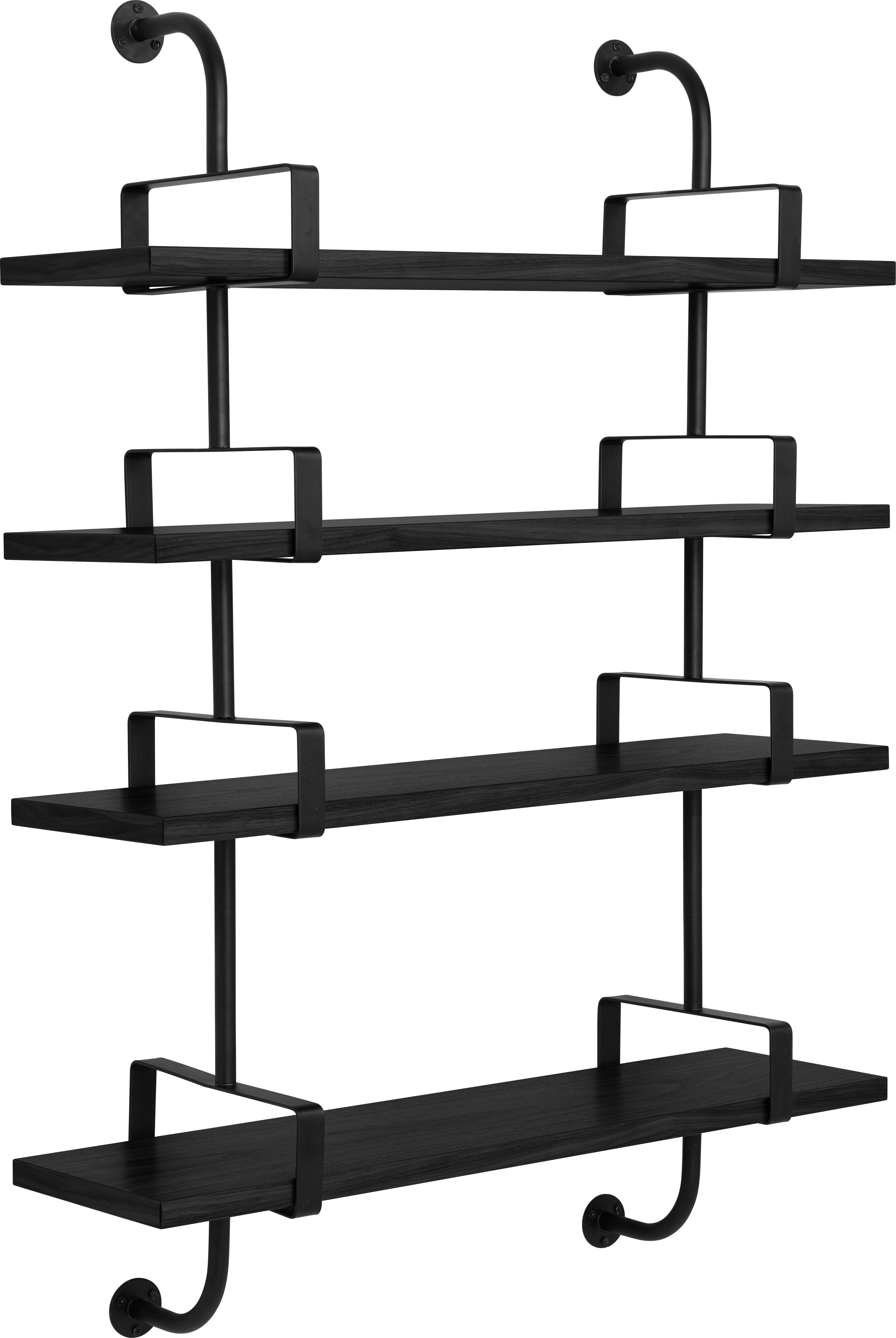 Police DÉMON černé jasanové dřevo