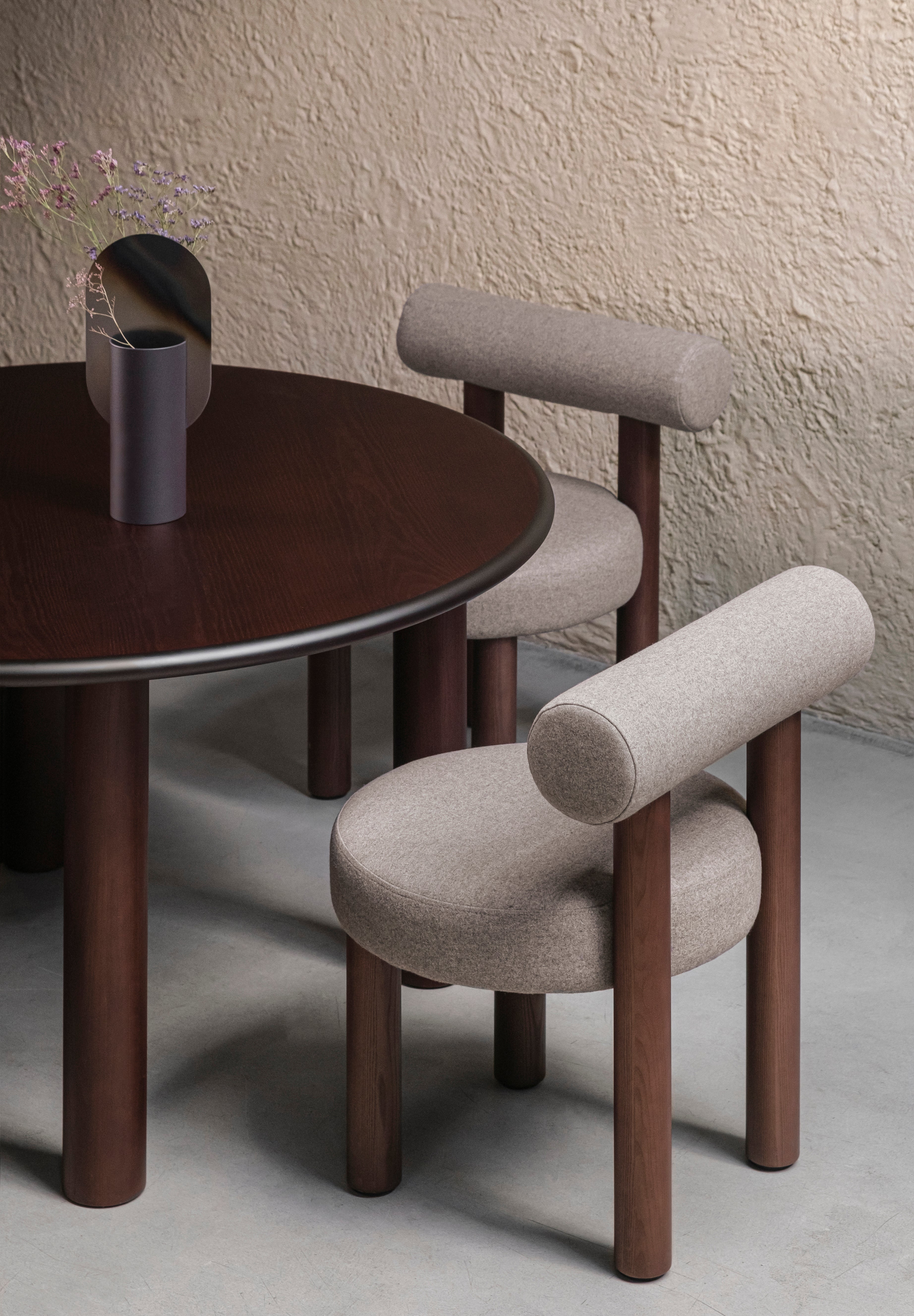 Round Table PAUL Black Ash Wood