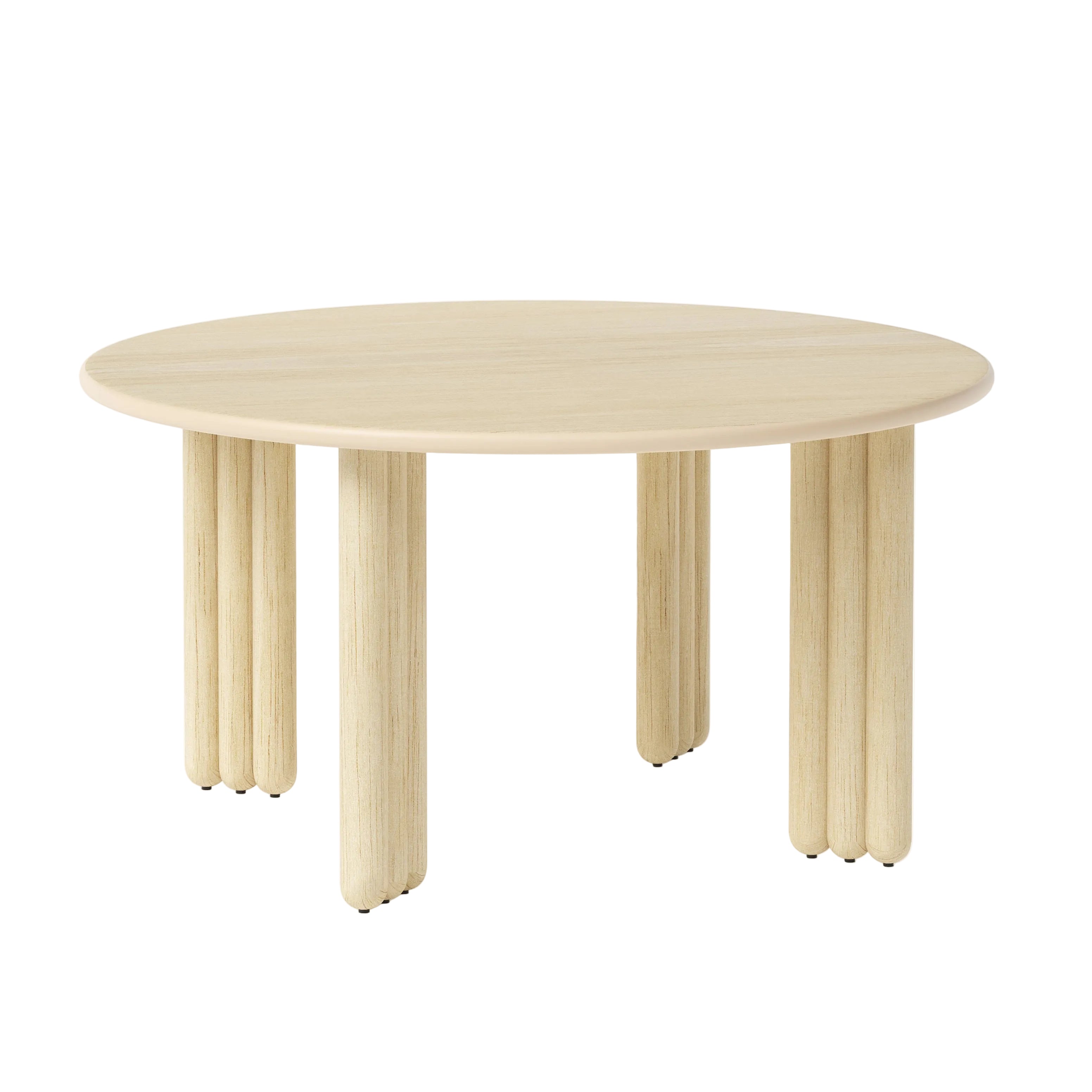Kulatý stůl FLOCK z přírodního jasanového dřeva