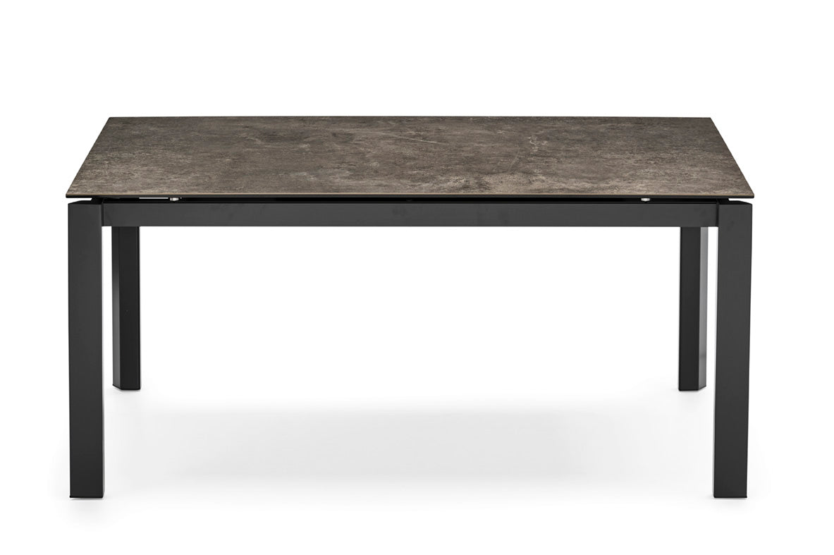 Expandable Table DUCA with Graphite Top and Black Base