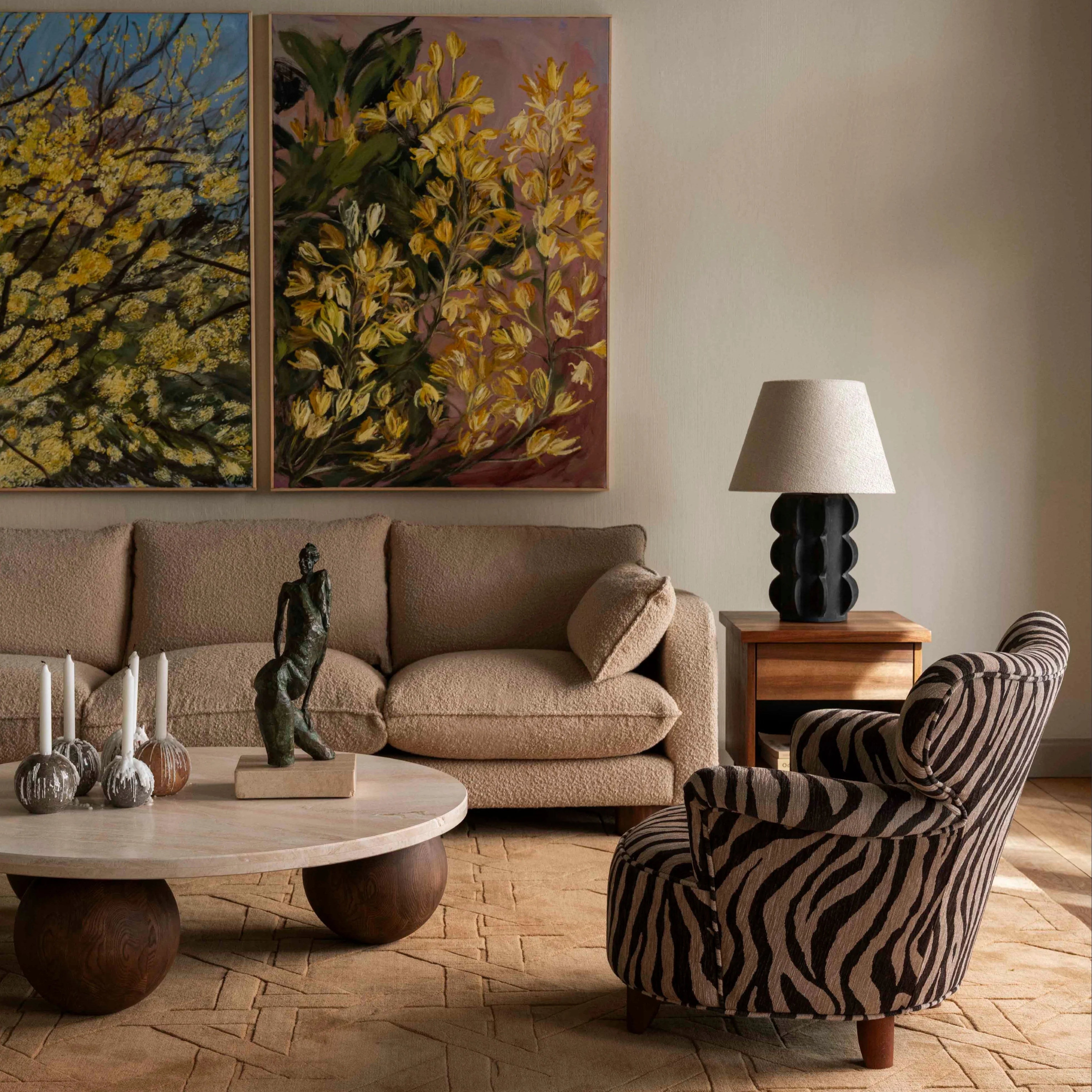 ACISSIMO table lamp black ceramic