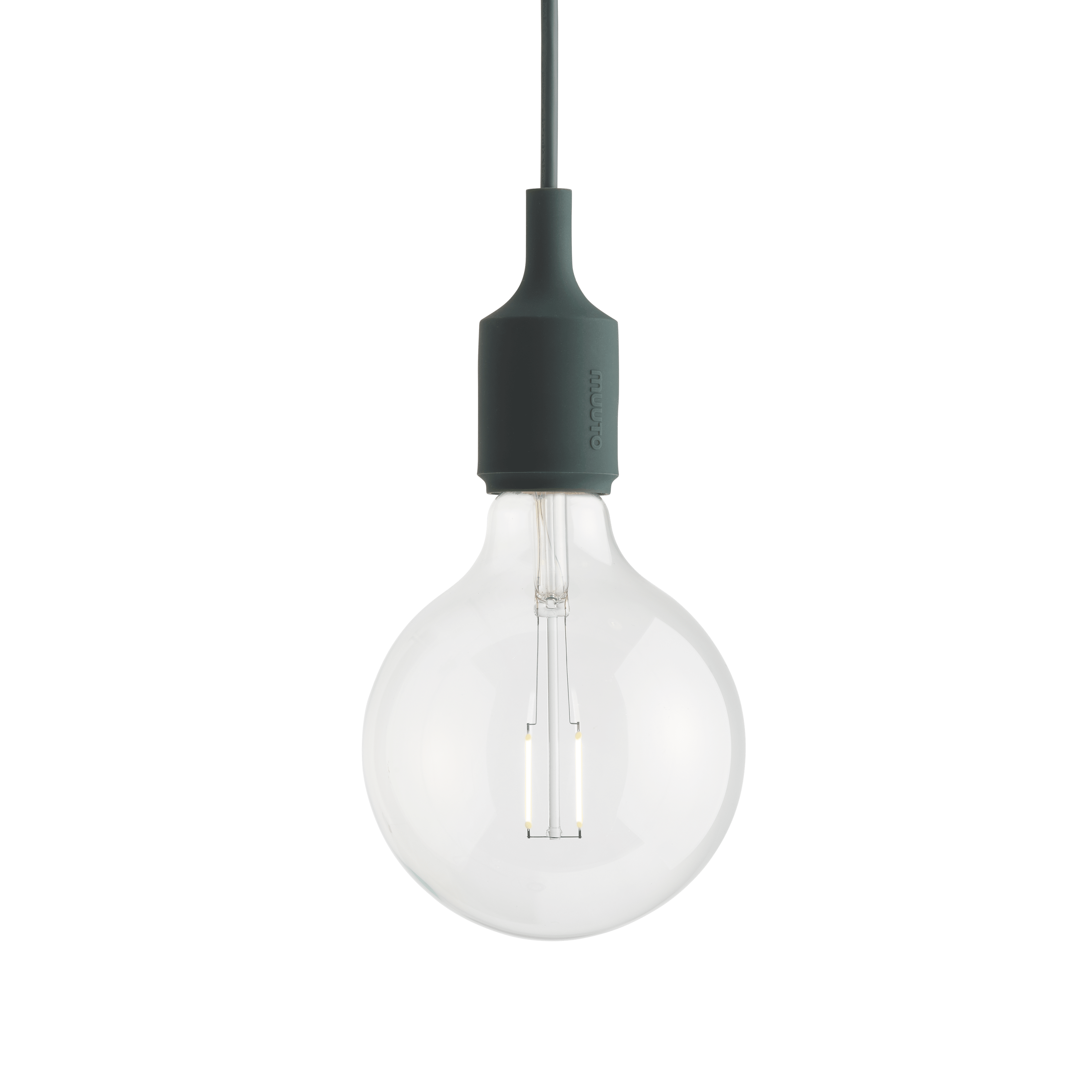 Závěsná lampa E27 tmavě zelená