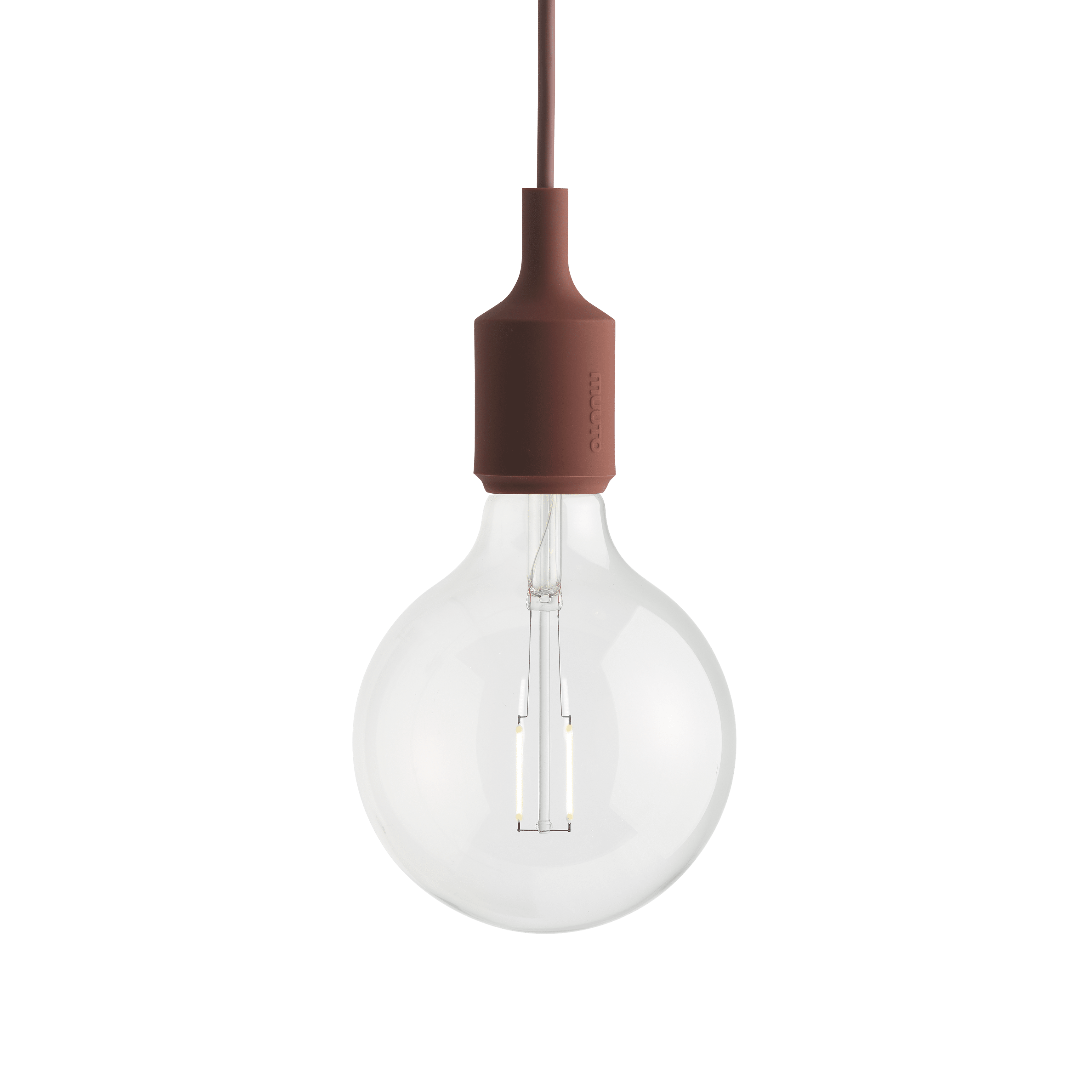 Závěsná lampa E27 bordó