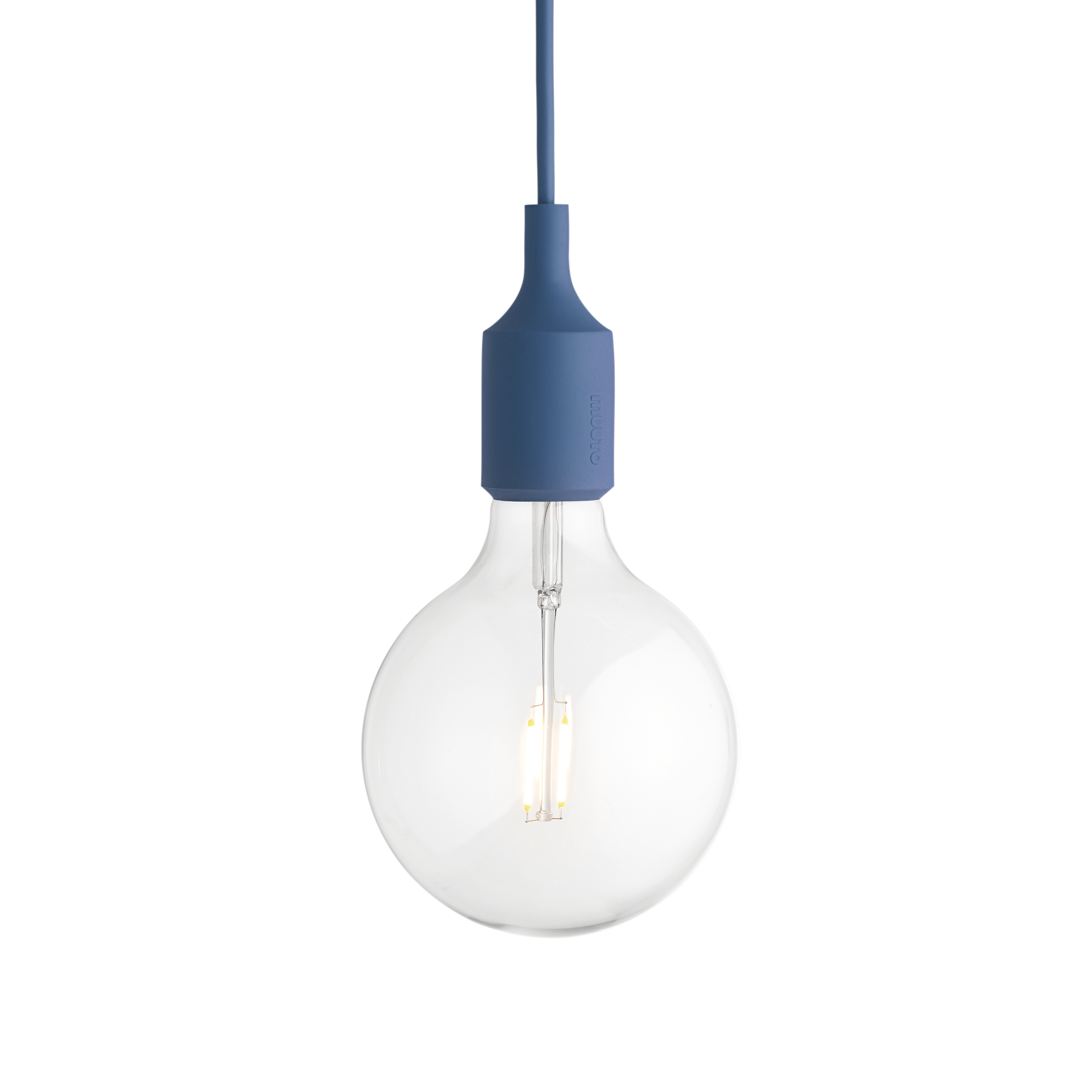 Závěsná lampa E27 modrý