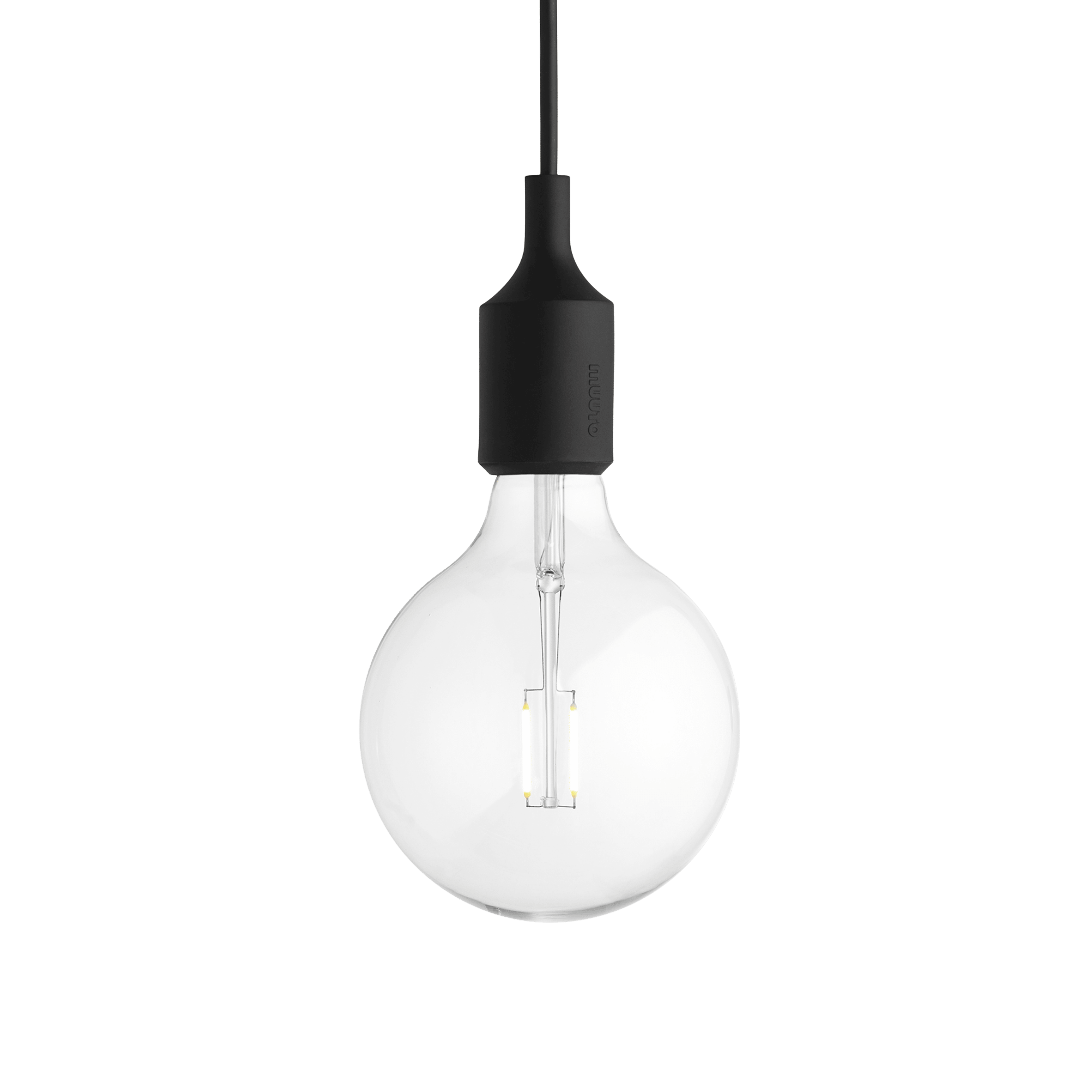 Závěsná lampa E27 černá