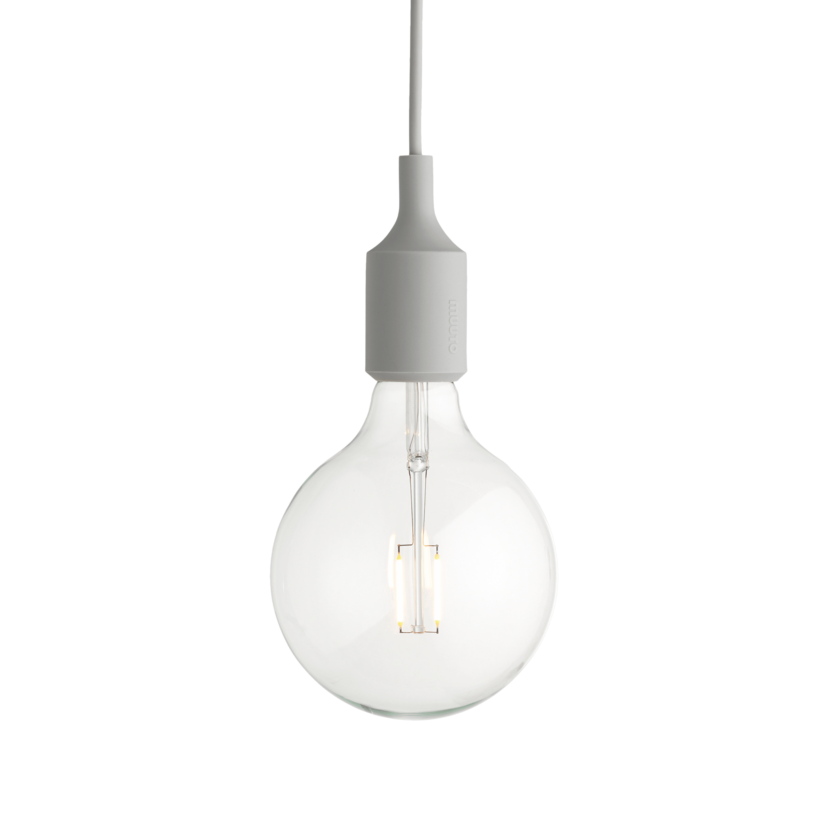 Závěsná lampa E27 světle šedá