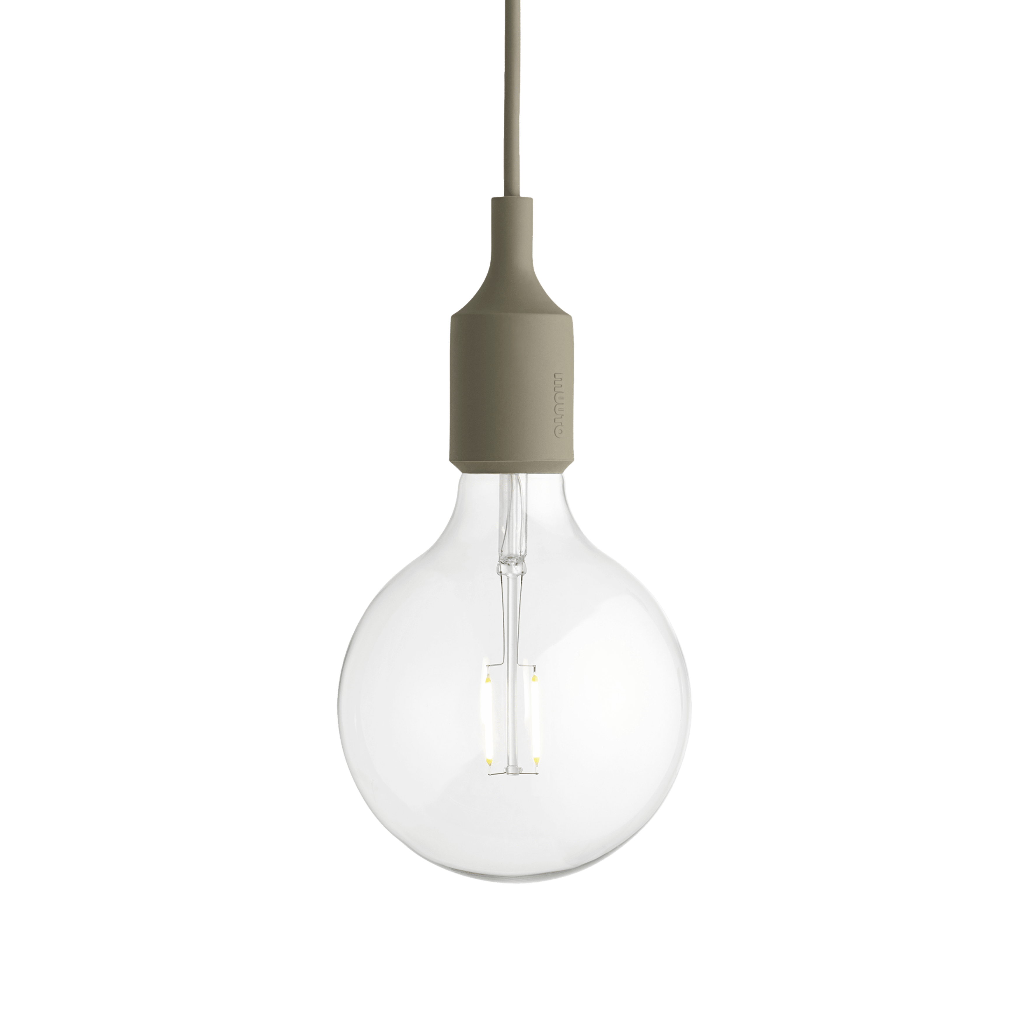 Závěsná lampa E27 olivová