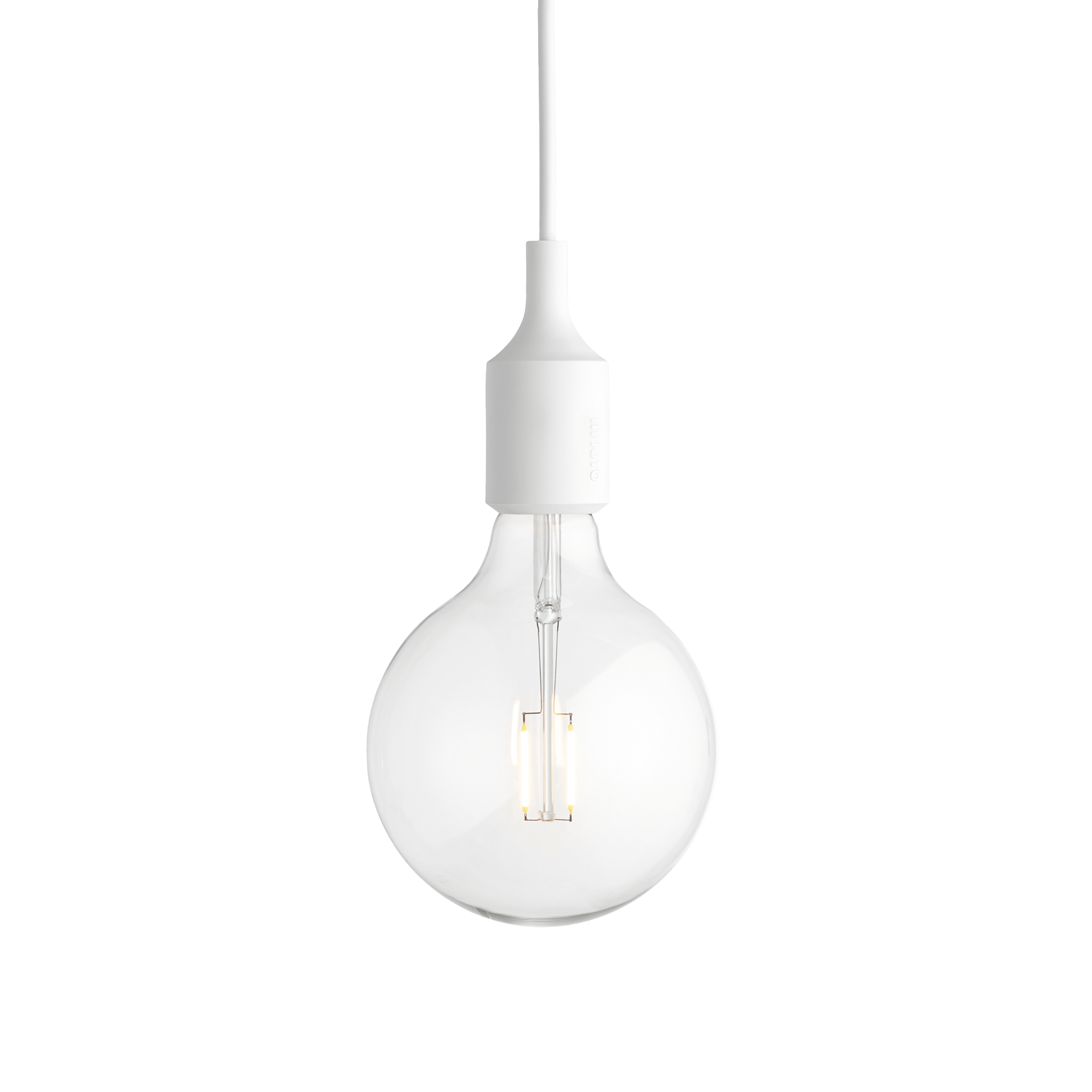 Závěsná lampa E27 bílá