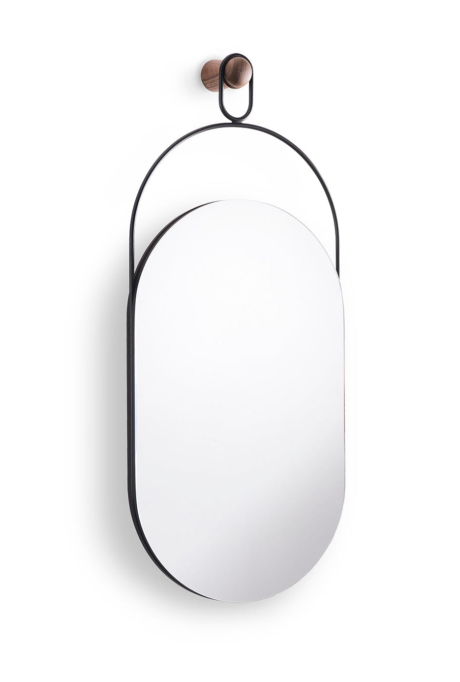 Lustr ESLABON ořechové dřevo s černou