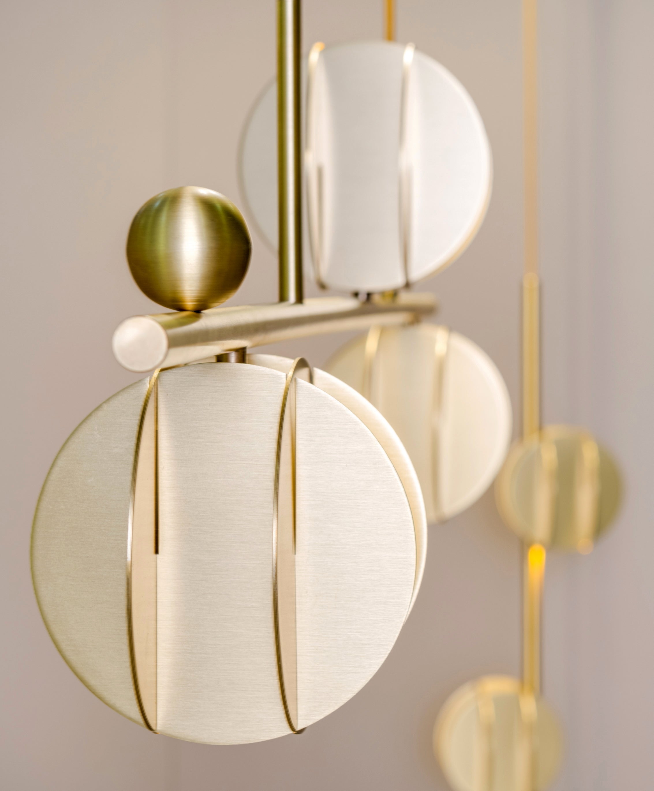 Hanging Lamp EL HORIZONTAL Brass