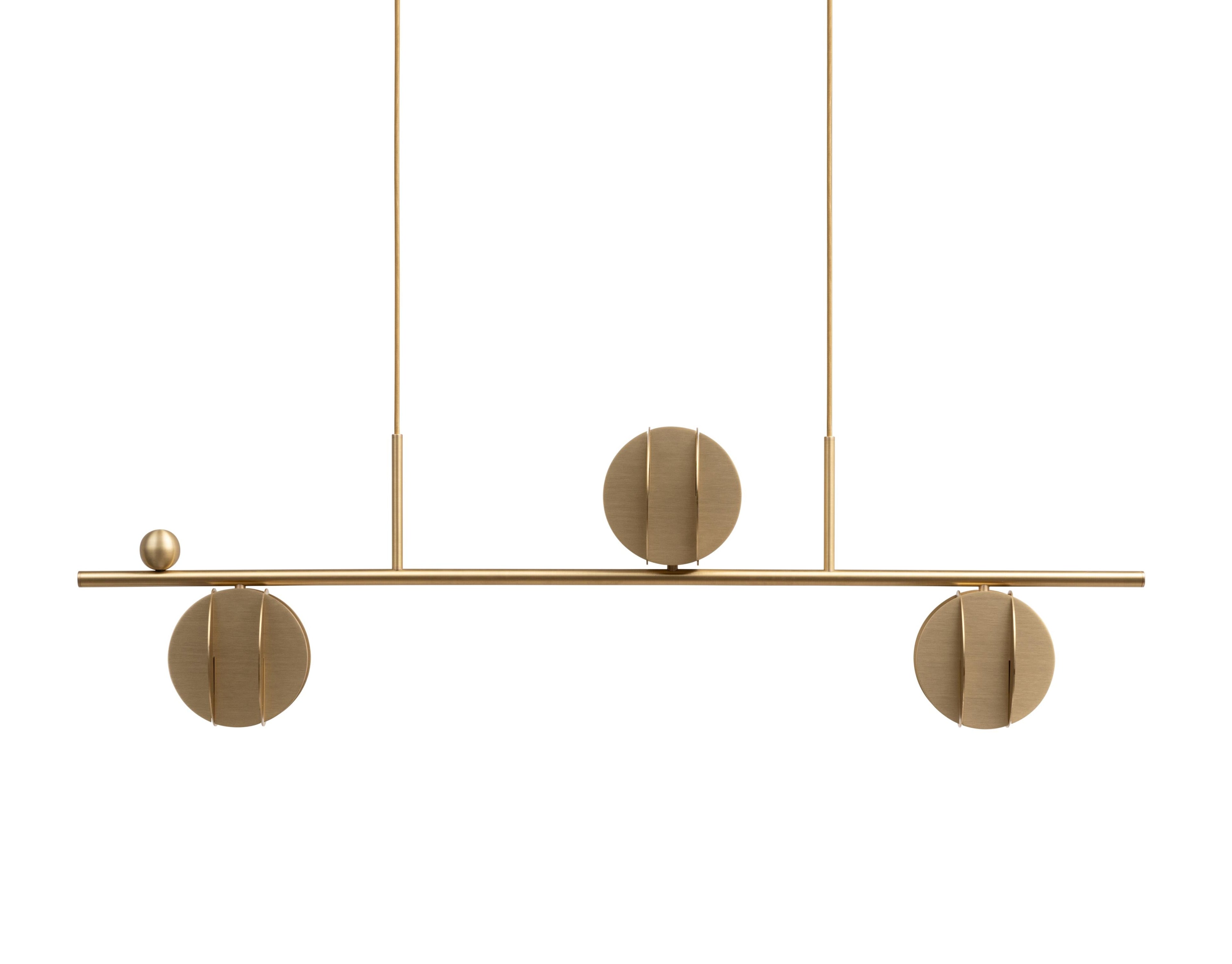 Hanging Lamp EL HORIZONTAL Brass