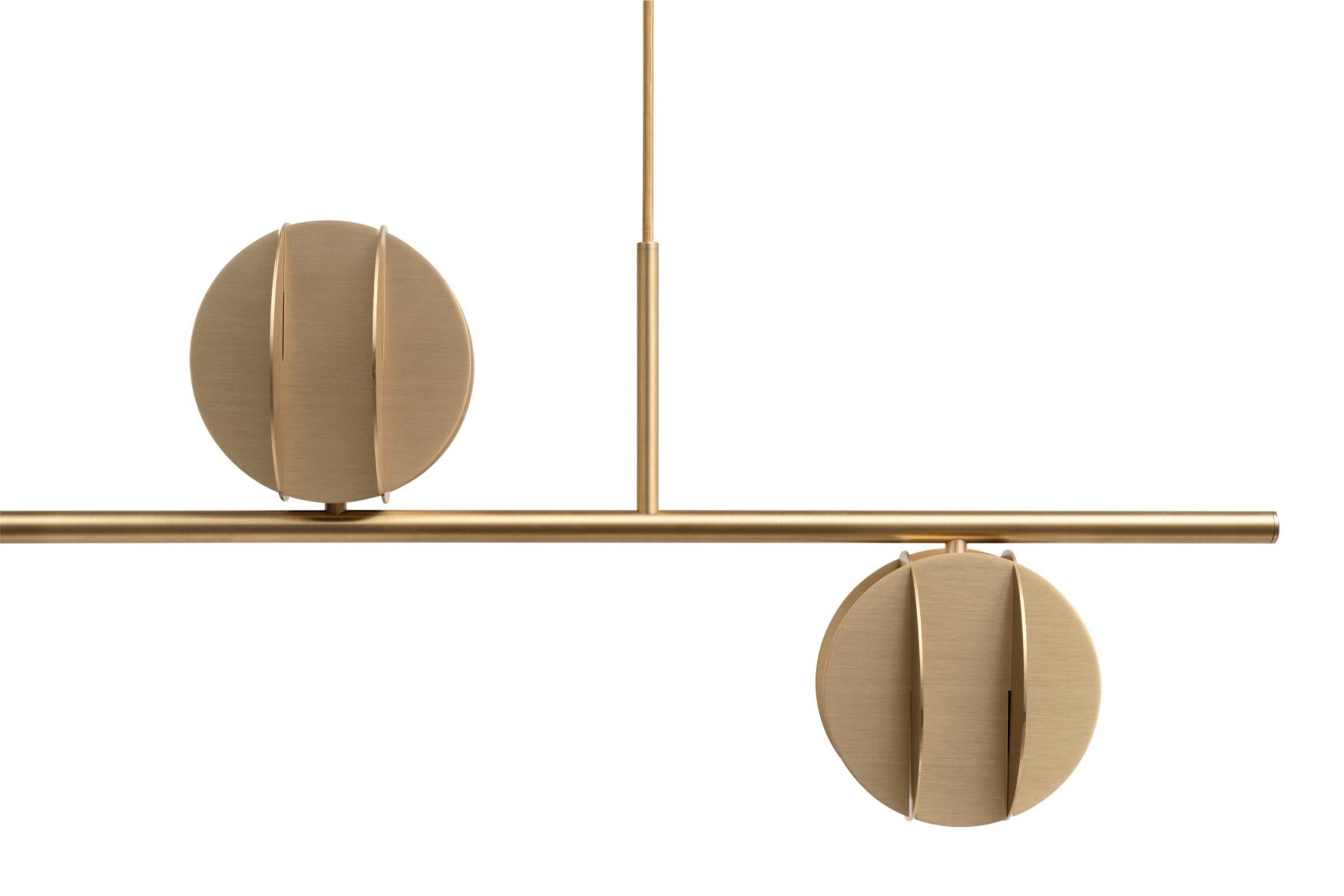 Hanging Lamp EL HORIZONTAL Brass