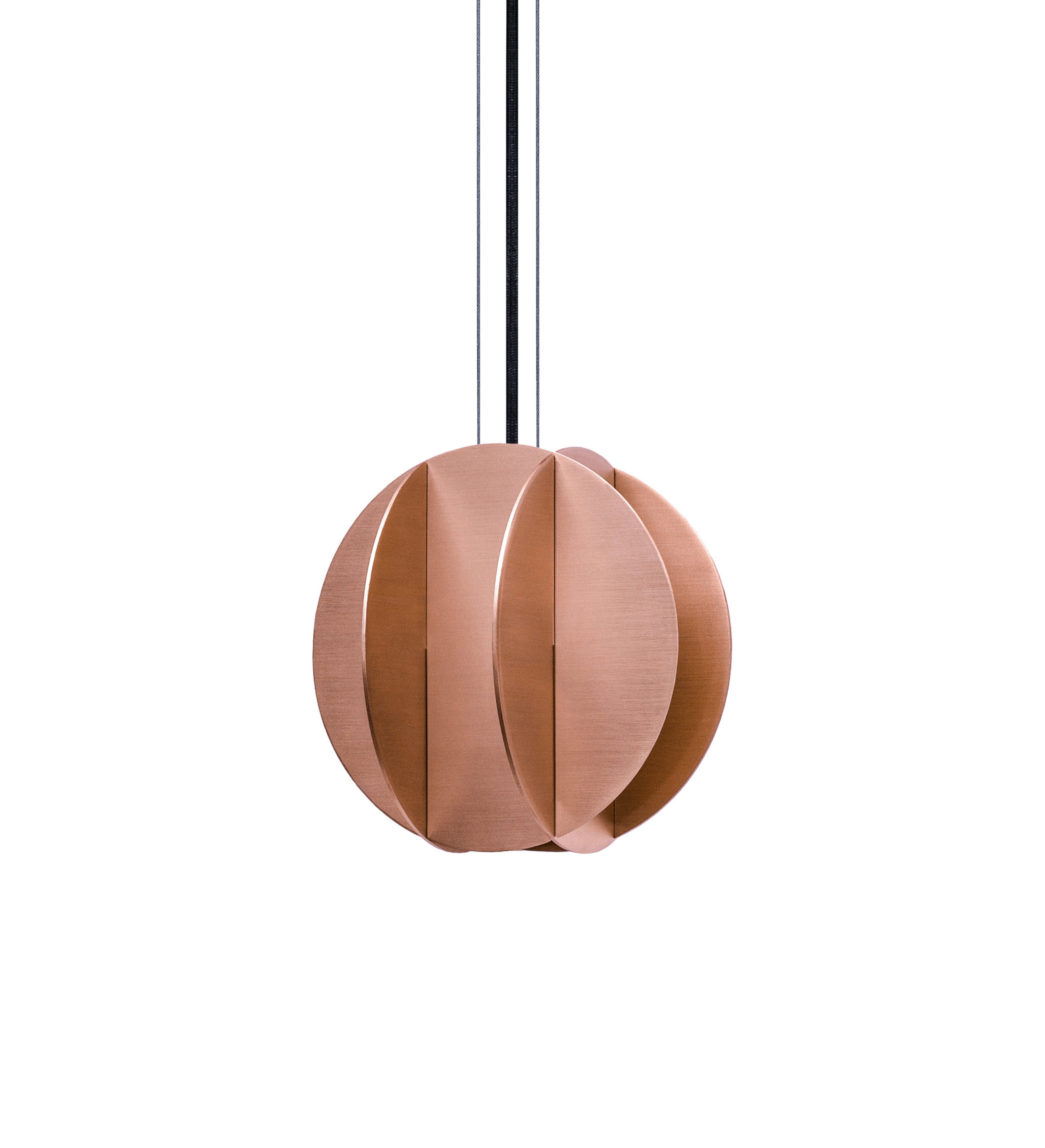 Kulatá závěsná lampa EL měď