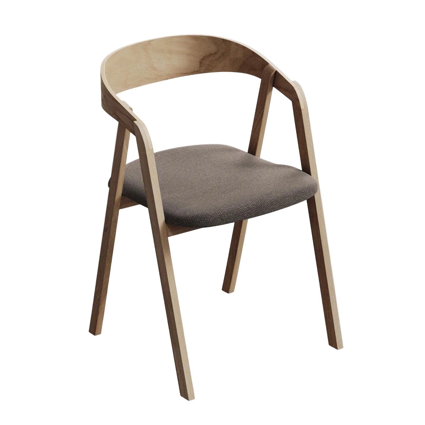 ERIKA Chair in Chocolate Boucle with Beech Base