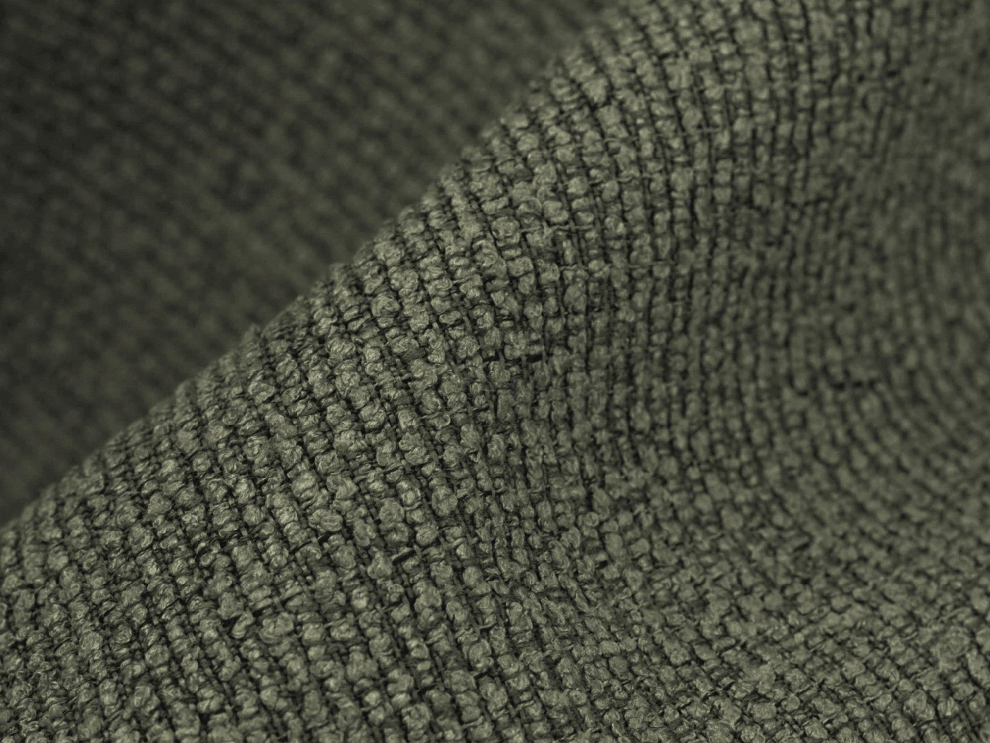 ERIKA chair in olive boucle with a beech base