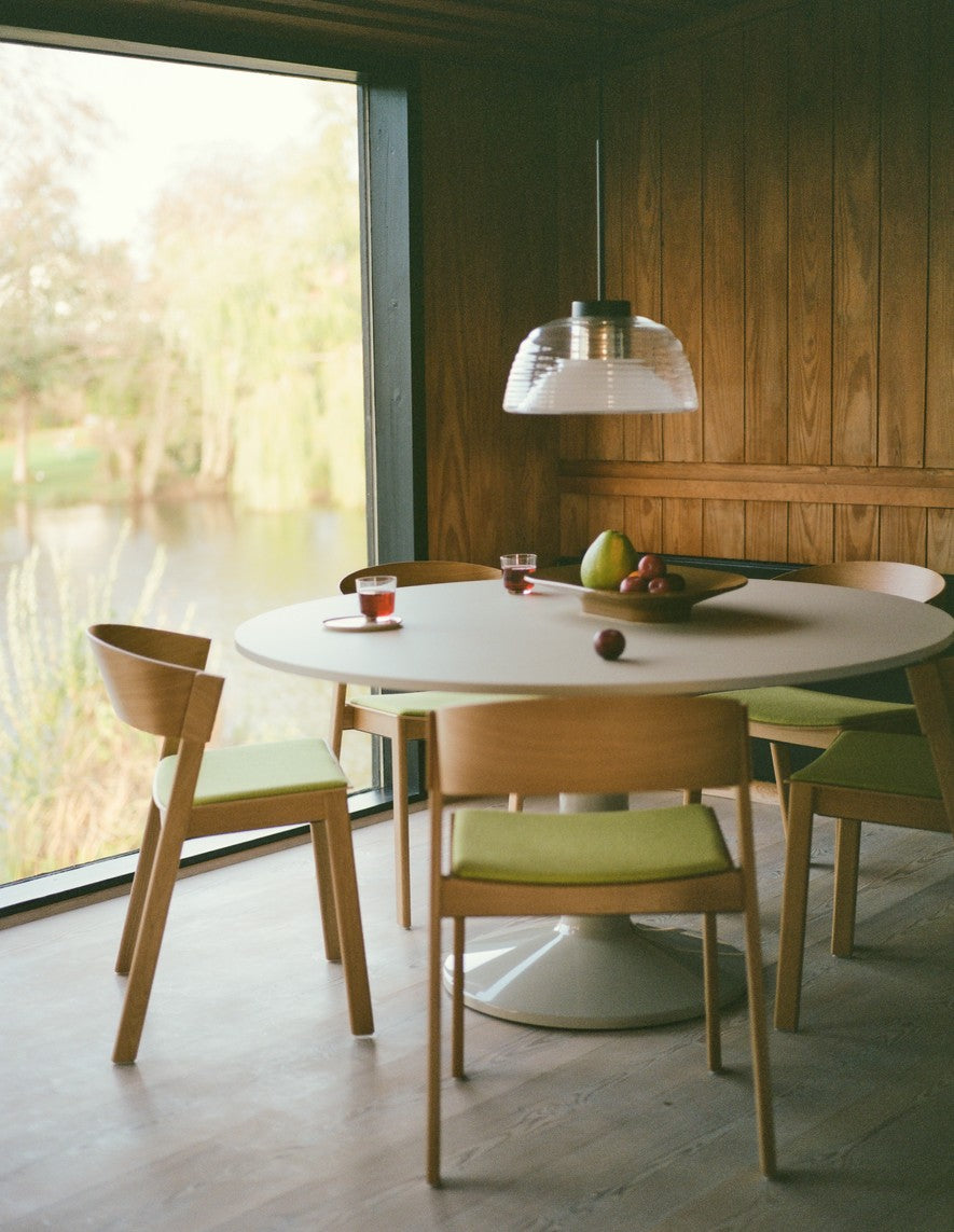 COVER Chair - Customizable with a Dark Beige Base