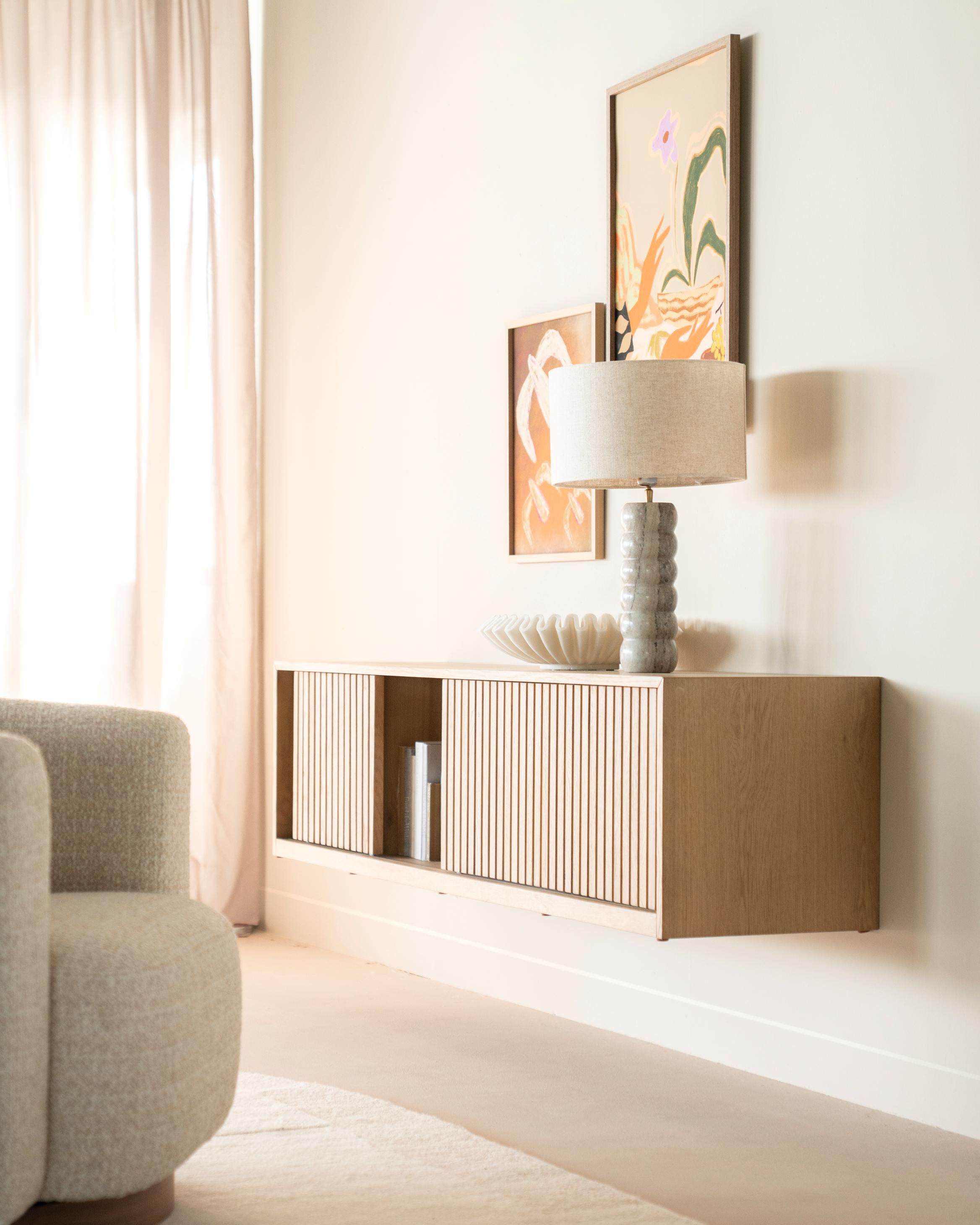 Televizní stolek MILO z dubového dřeva