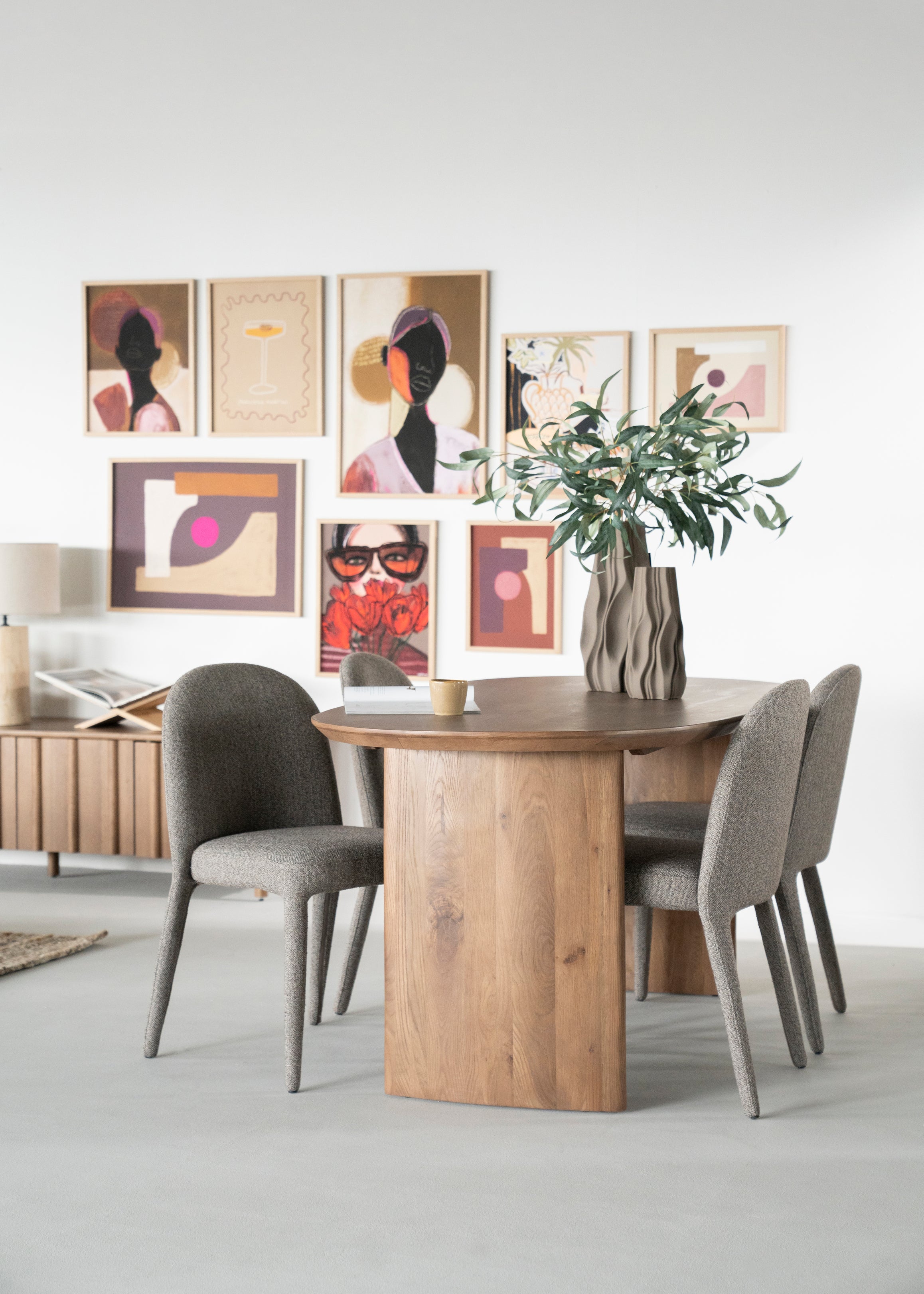Krzesło JAXX taupe – drewno, Eleonora