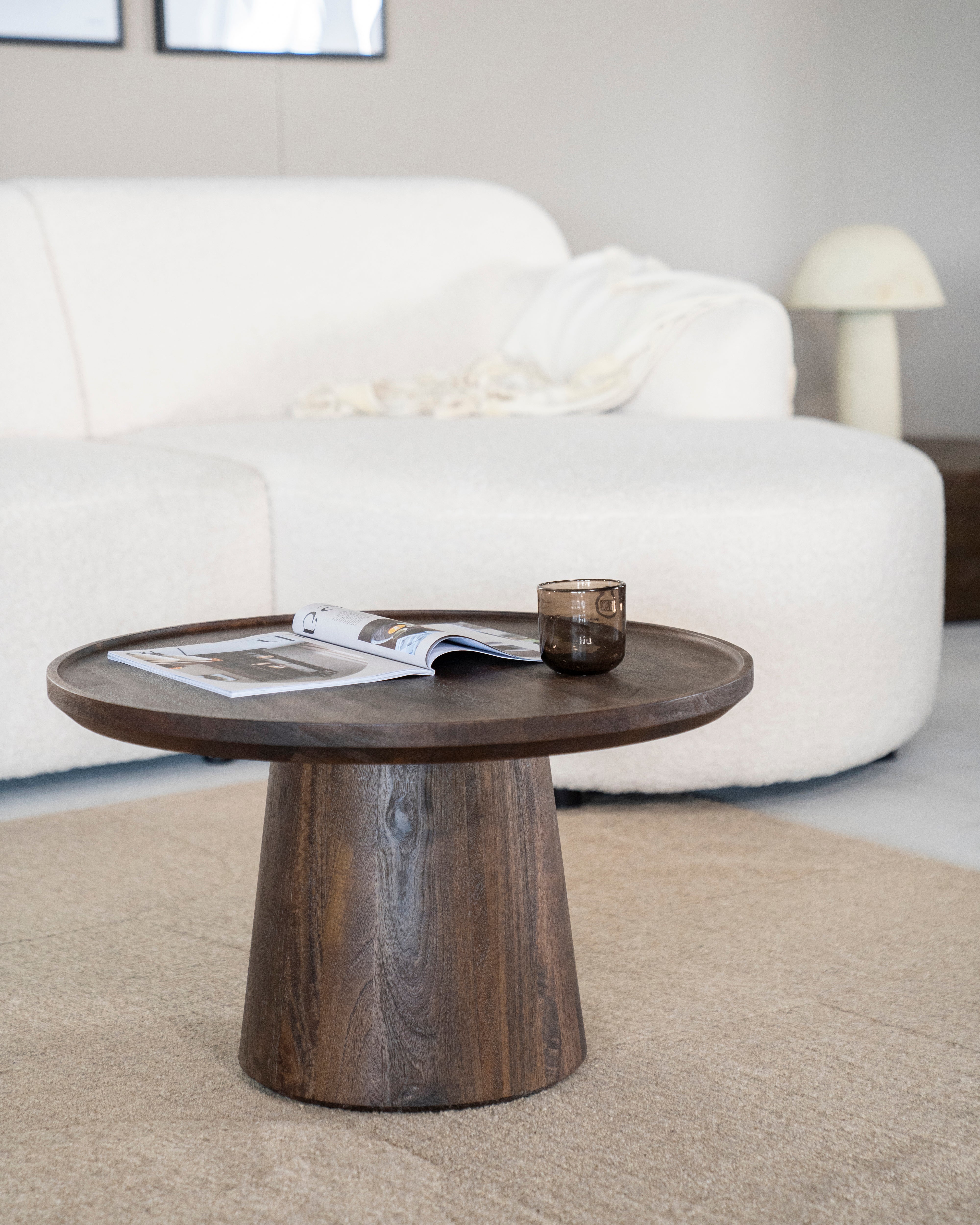 RON Coffee Table Black Mango Wood