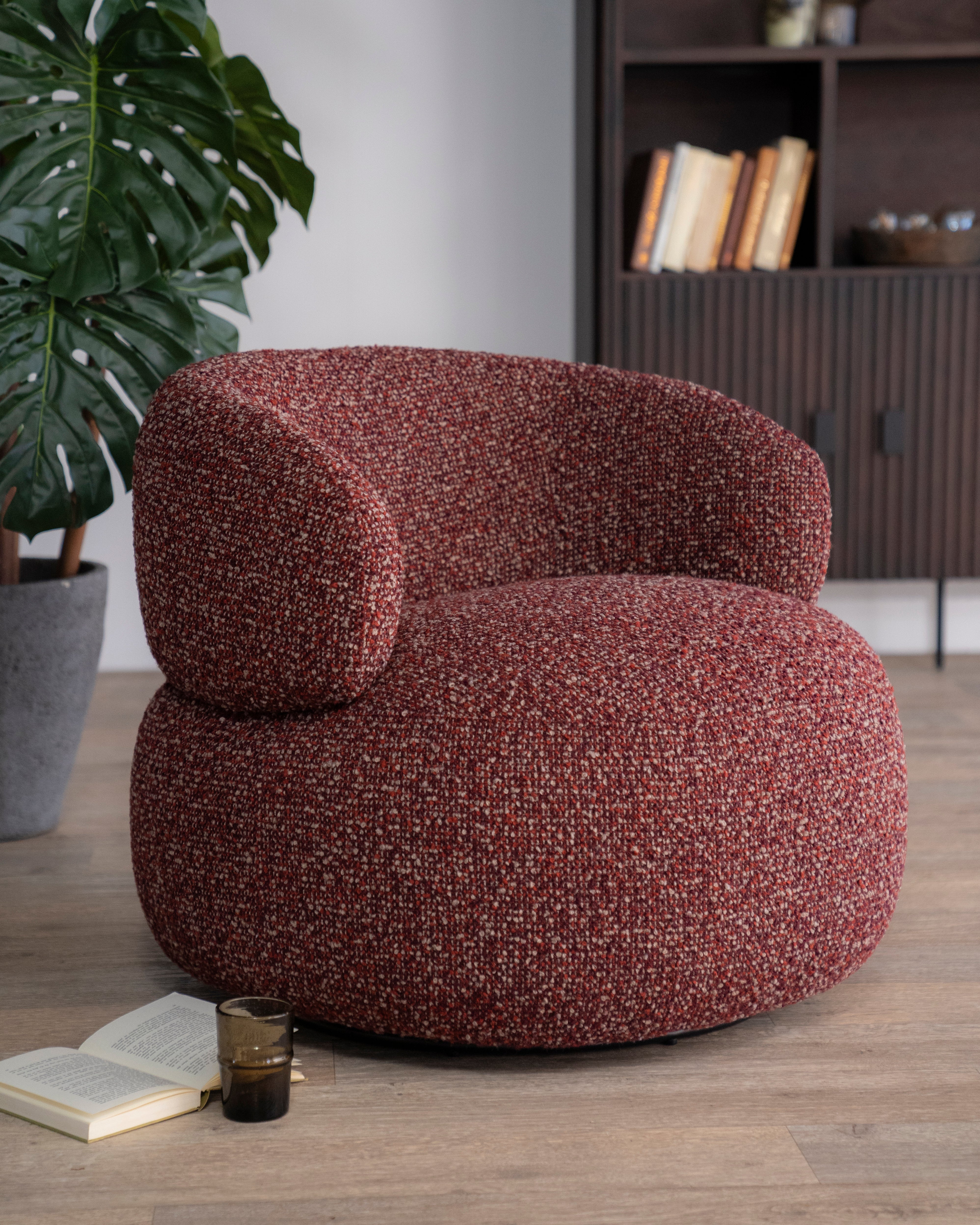 MAEVE Armchair in Rust Brown Melange