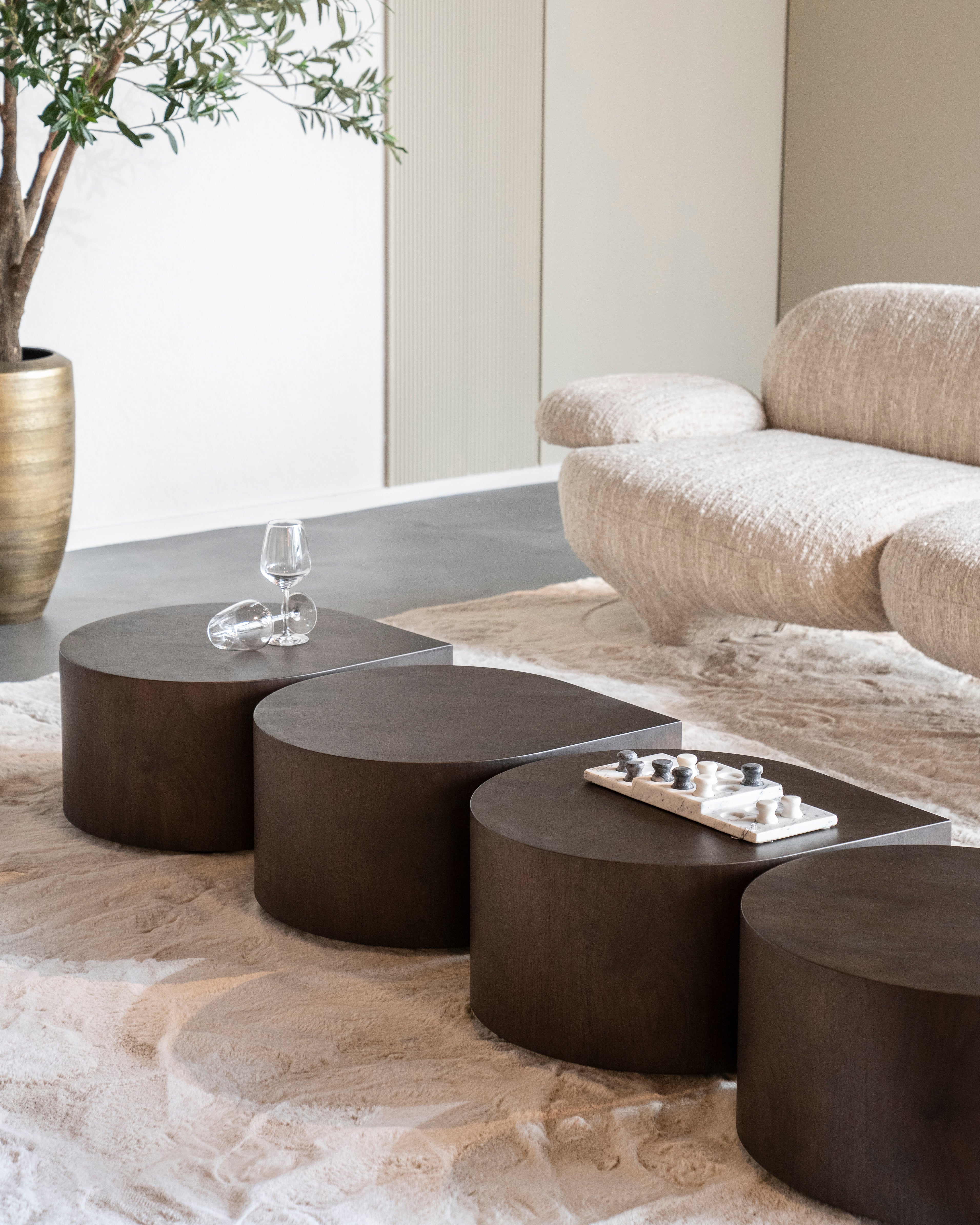 Konferenční stolek JULES tmavý ořechový dýha