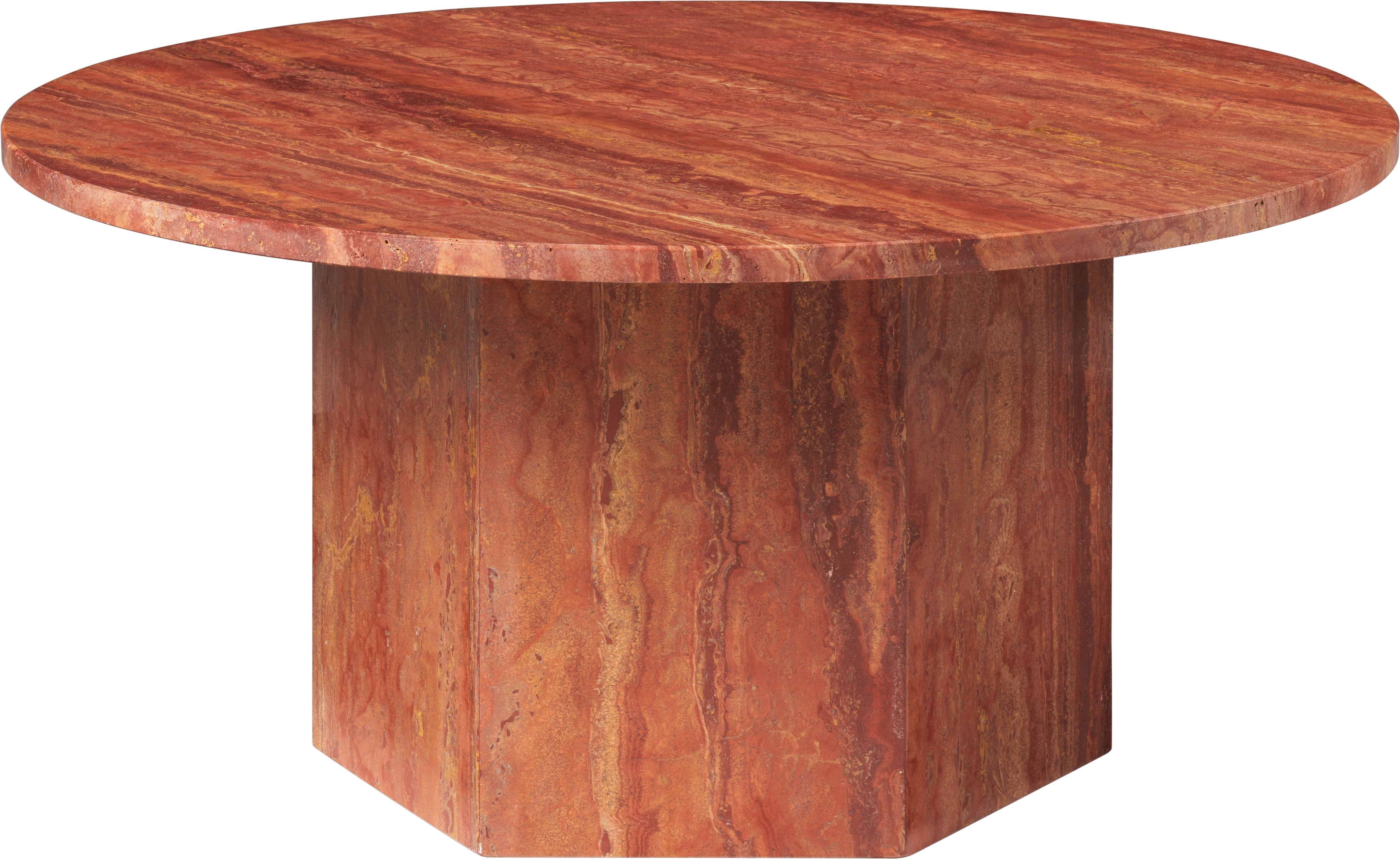 EPIC coffee table red travertine