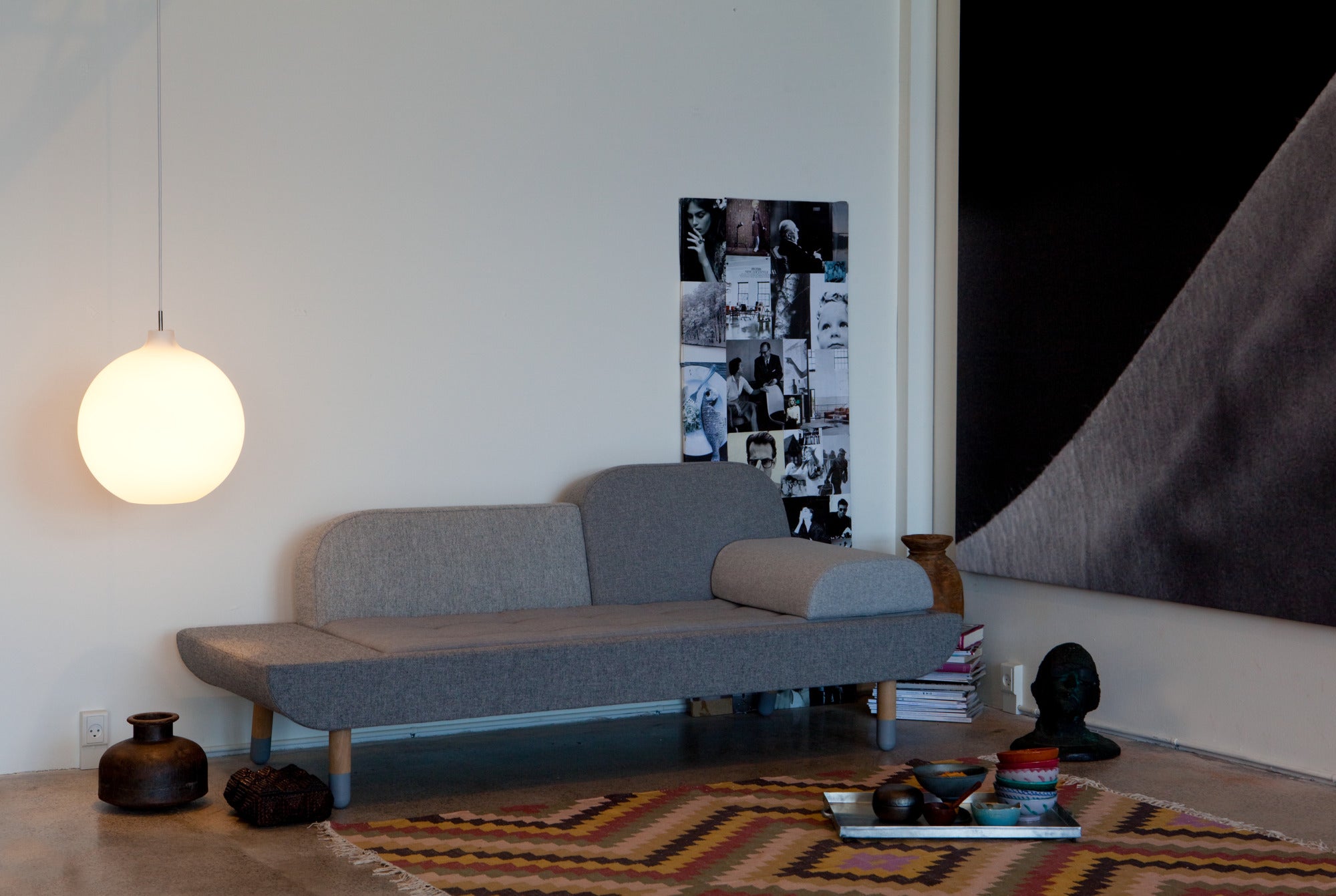 WOHLERT pendant lamp white glass