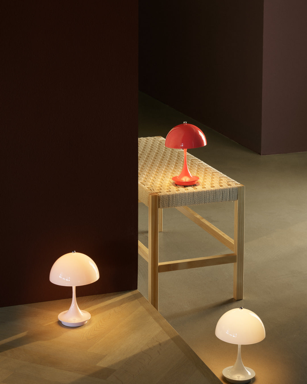 Portable lamp PANTHELLA 160 pale pink