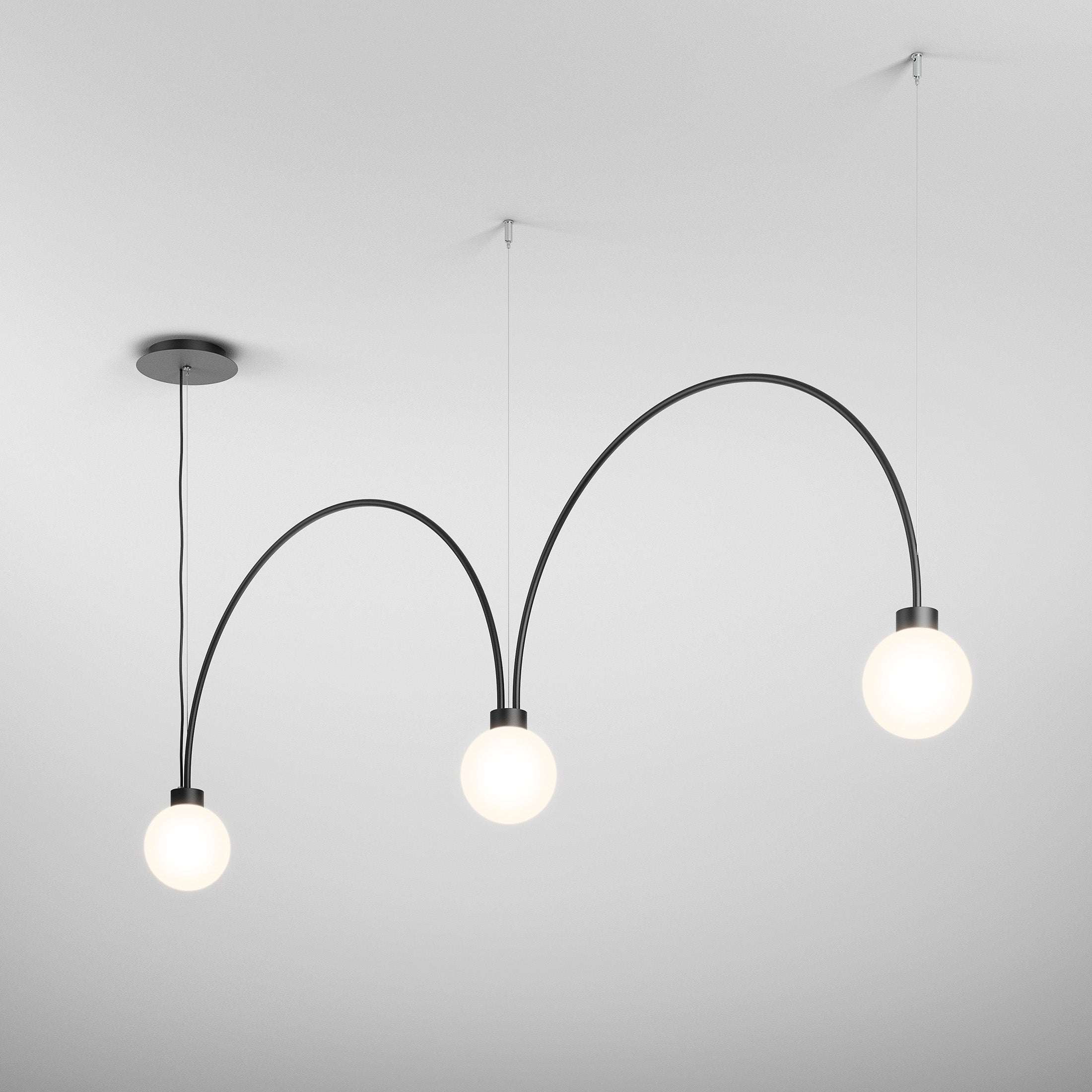 Stropní lampa FLYING BALL ARC