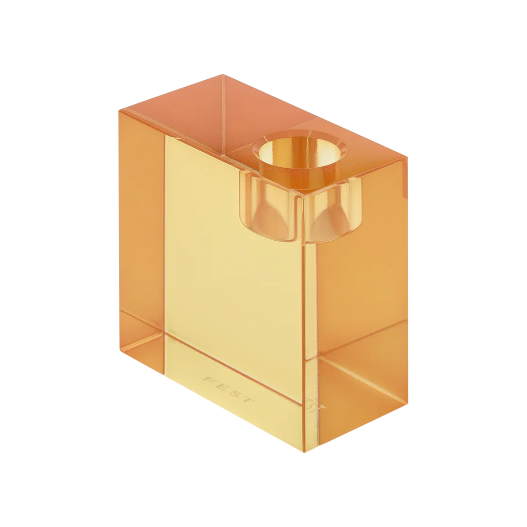 Svícen PARKER oranžový