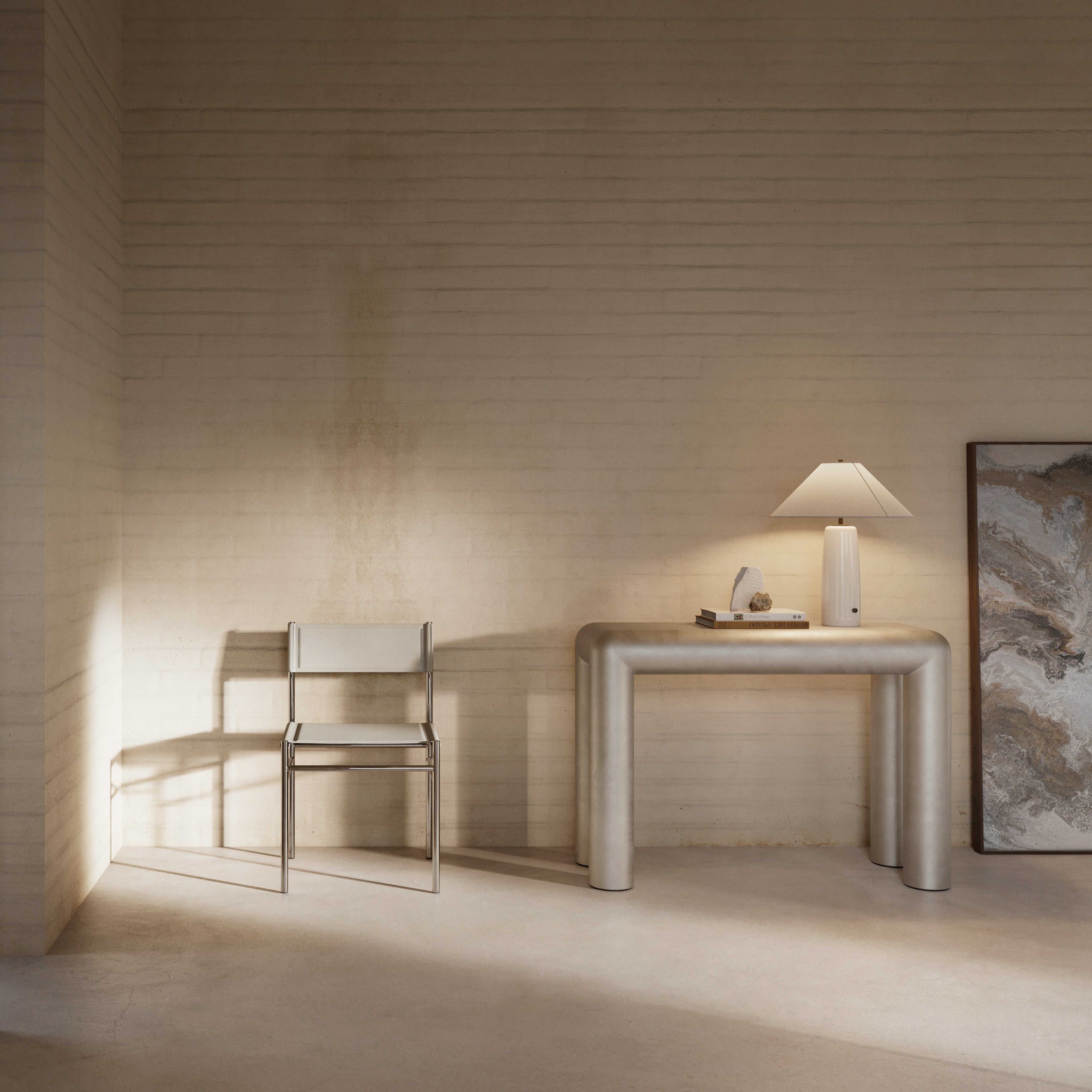 Konsola CUBIO světlé béžové