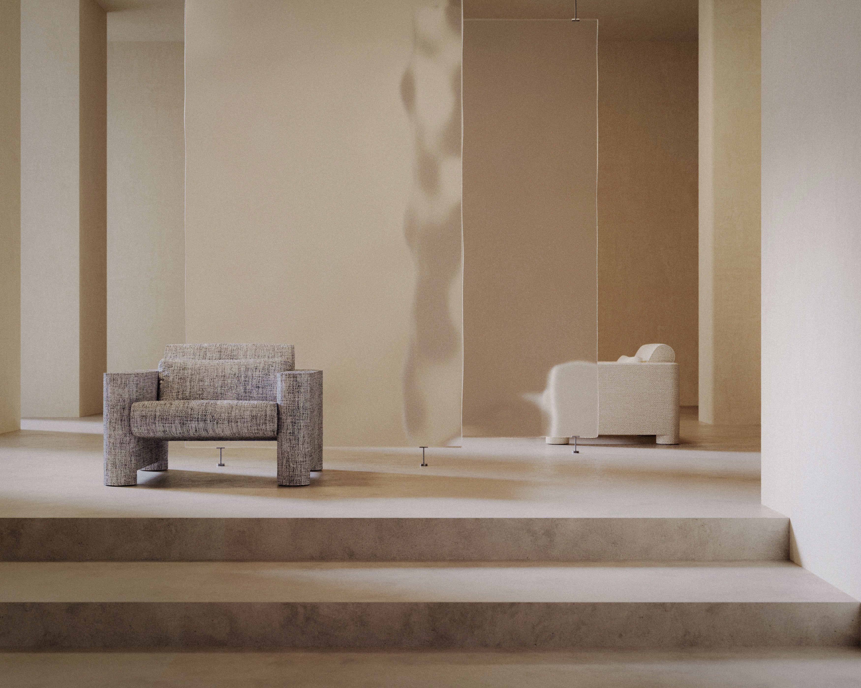 Upholstered ION Armchair