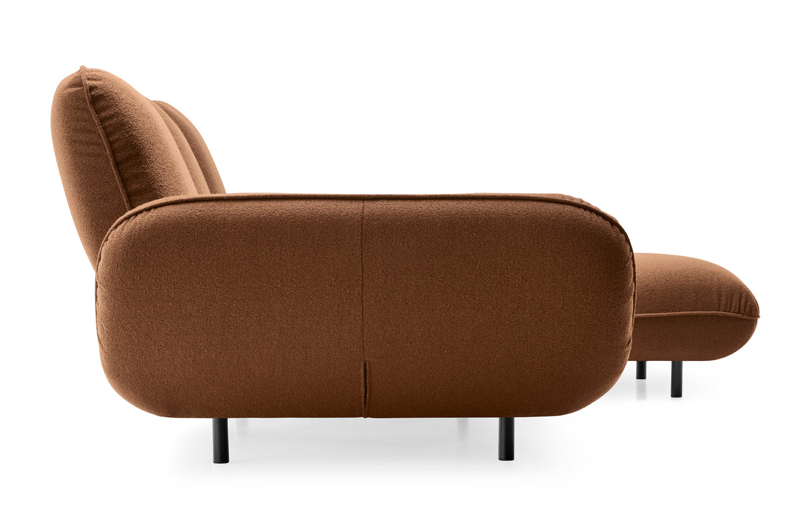 Left-sided FAVOLA upholstered corner sofa