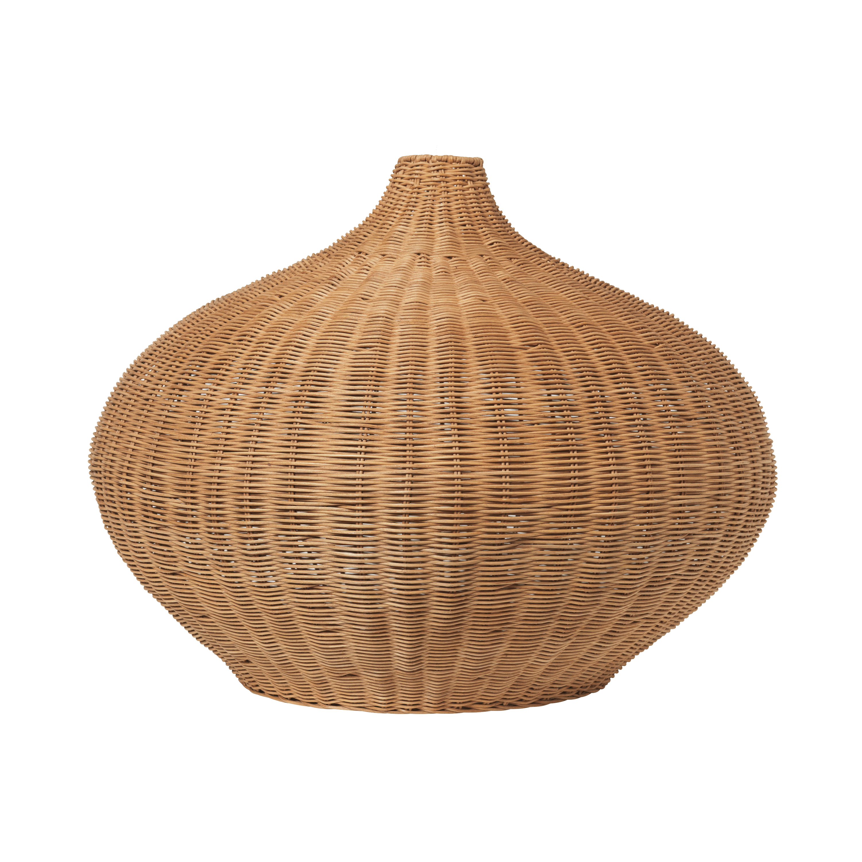 Braided Belly Rattan lampshade